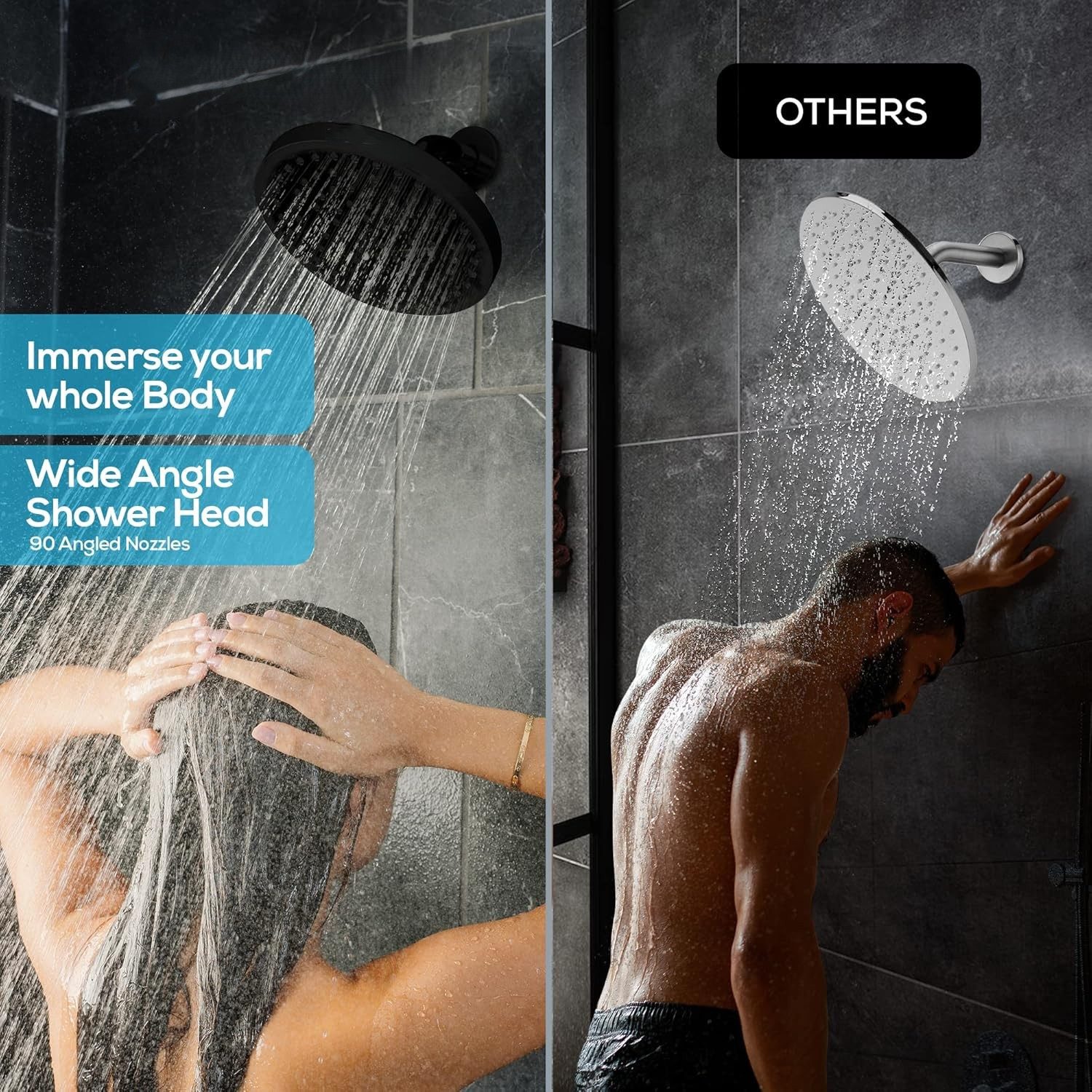 LA CUTE Regenduschkopf, (Luxus-Duschkopf-Set für Badezimmer, günstig online kaufen
