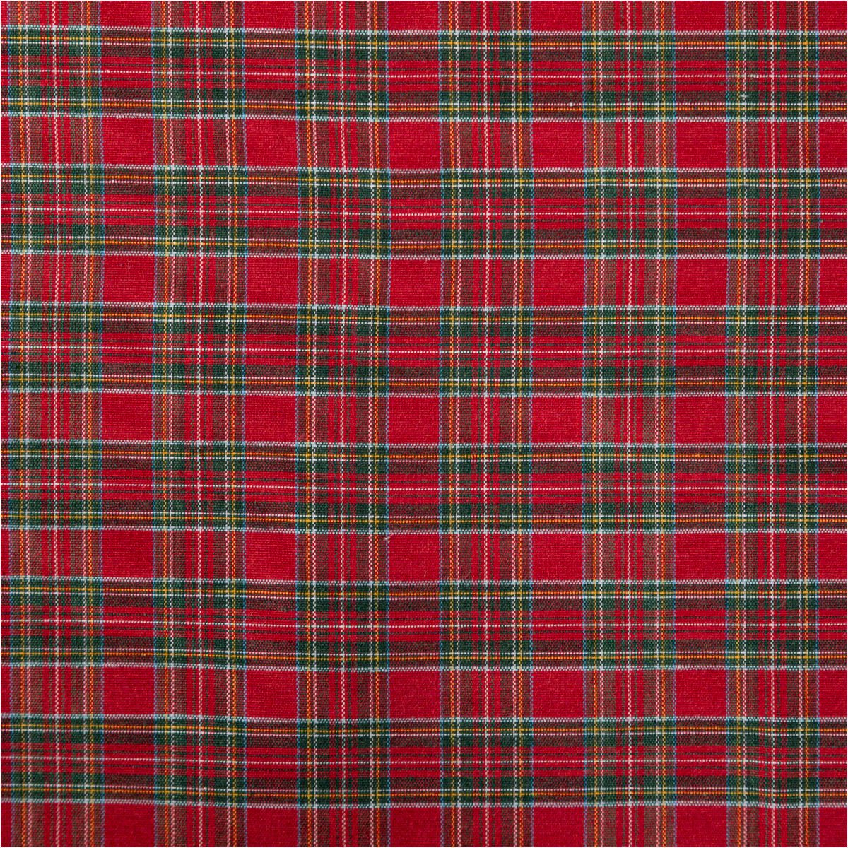 SCHÖNER LEBEN. Stoff Jacquard Stoff Meterware Dekostoff Vichy Karo rot grün 280cm, überbreit