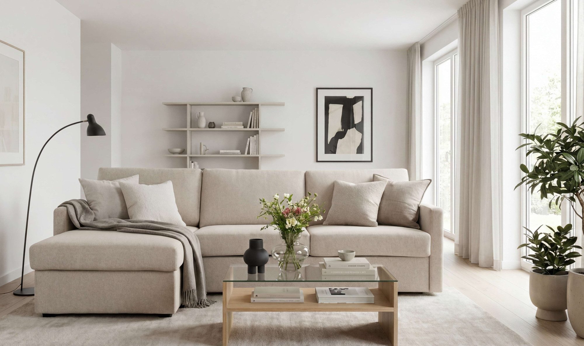 Home affaire Schlafsofa GOLDPOINT Ecksofa 264 cm, Liegefläche (140/200cm), L-Form, Bettfunktion, Bonell-Federkernmatratze und Dauerschläfer-Funktion