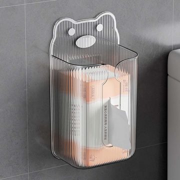FIDDY Papiertuchbox Cartoon-Taschentuchbox zur Wandmontage, personalisierte transparente Bären-Aufbewahrungsbox