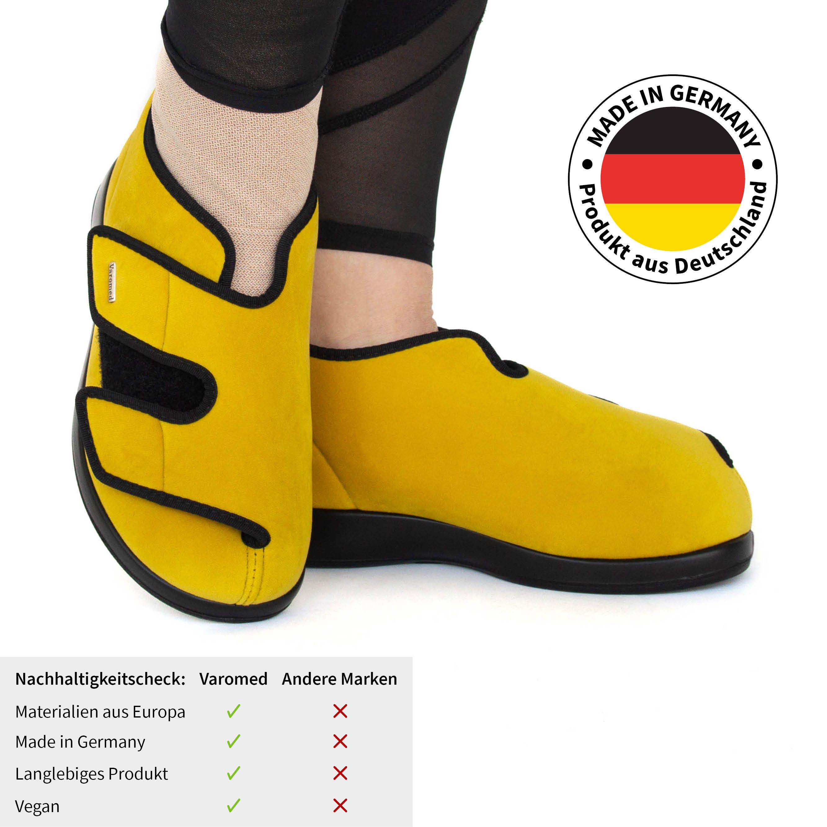 VAROMED Genua Verbands- & Komfortschuh Weite L mit Klett Hausschuh