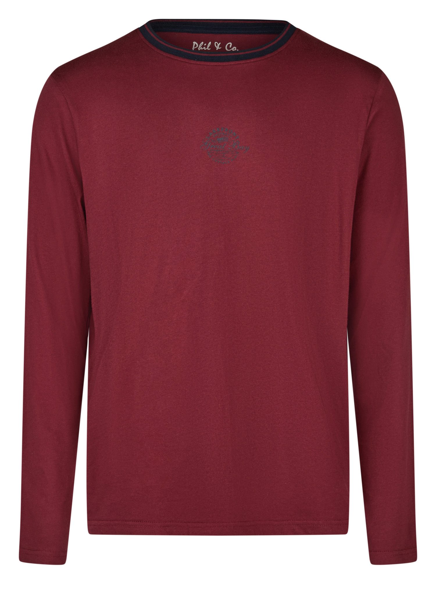 Phil & Co. Pyjamaoberteil Herren Pyjamashirt mit langem Arm (1-tlg) genial günstig online kaufen