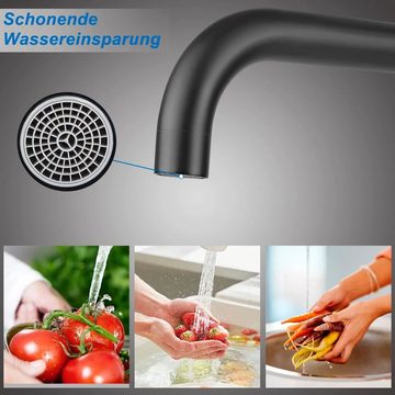 Nettlife Küchenarmatur Hochdruck Armatur küche Edelstahl 360°Schwenkbar Spültischarmatur (mischbatterie)