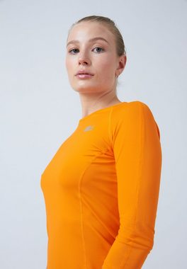 SPORTKIND Funktionsshirt Tennis 3/4 Longsleeve Shirt Mädchen & Damen orange