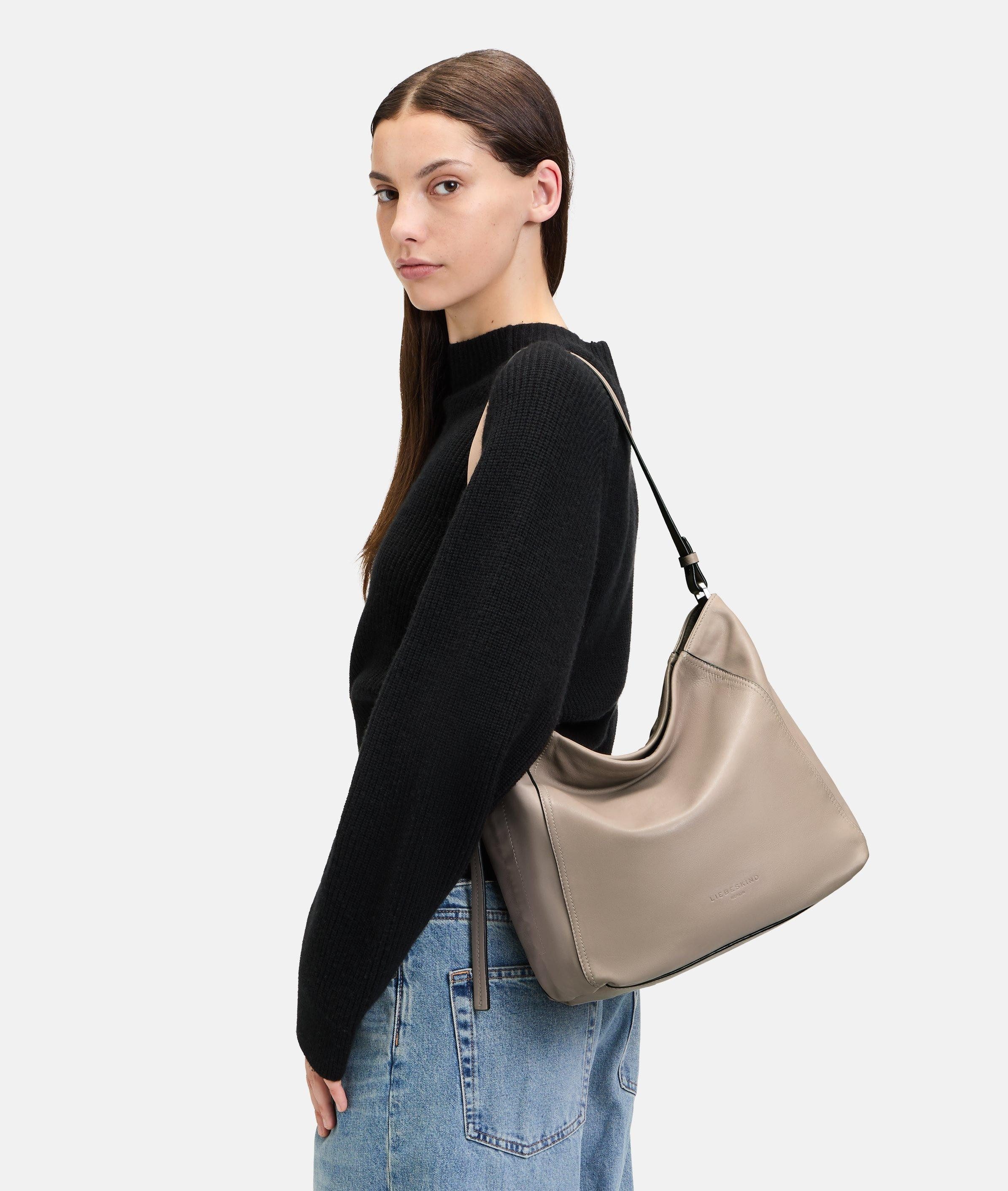 Liebeskind Berlin Schultertasche Chudy Hobo M, Geräumige Schultertasche aus Leder