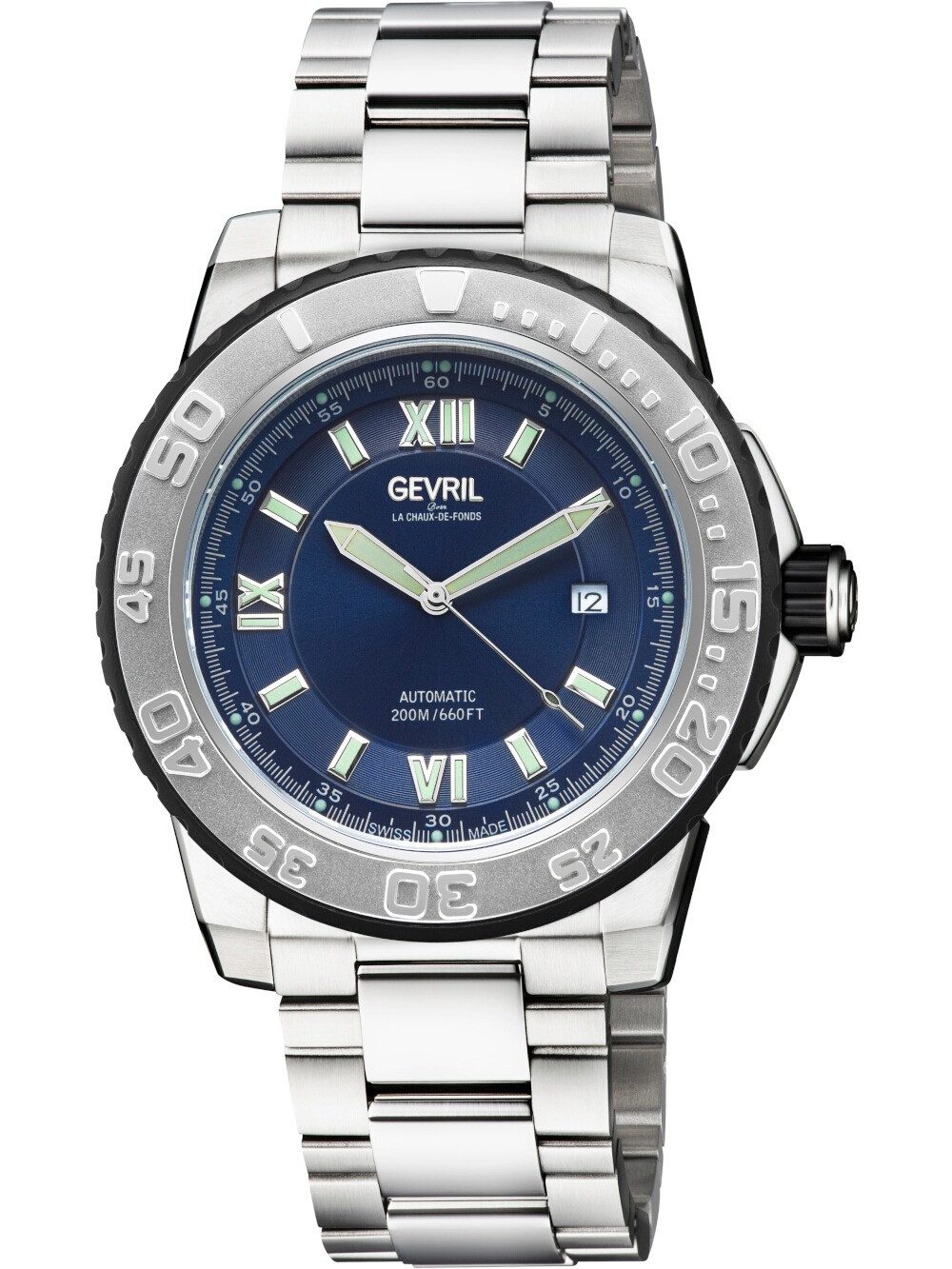 Gevril Automatikuhr Gevril 31209B Herrenuhr Seacloud Automatik 44mm 20ATM Gevril 31209B Herrenuhr Seacloud Automatik 44mm 20ATM