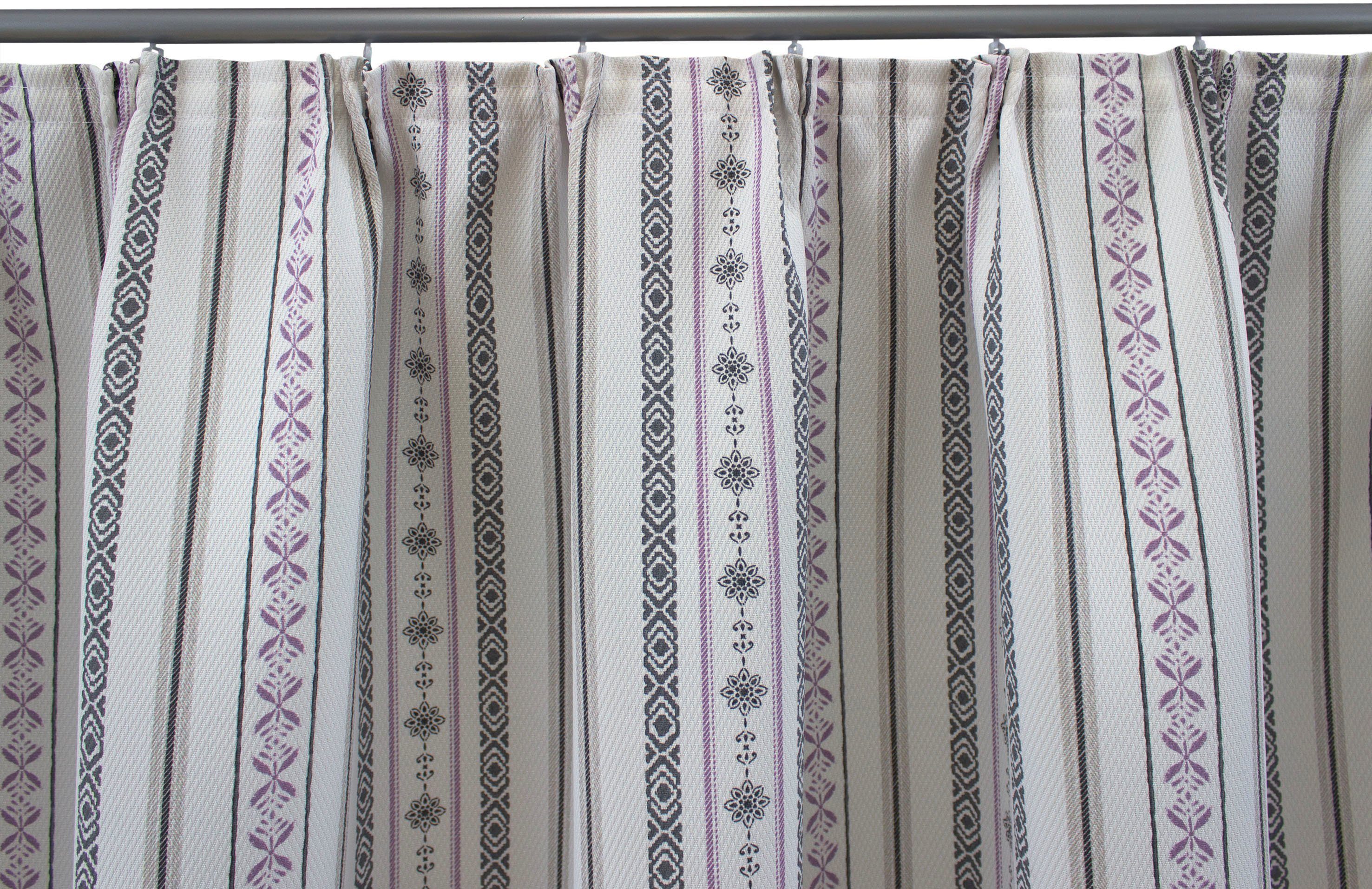 Vorhang Devin, VHG, lavendel (1 St), Kräuselband blickdicht