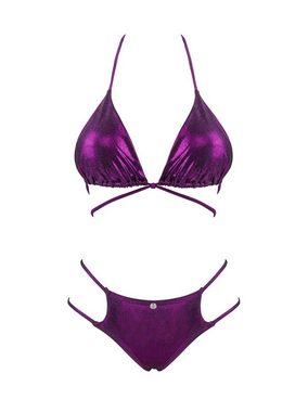 Obsessive Push-Up-Bikini Bikini Balitta lila BH + Slip Neckholder zum (Set)