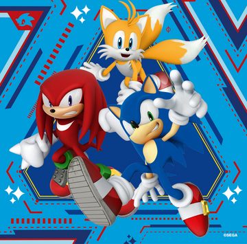 Ravensburger Puzzle Die Abenteuer von Sonic, 147 Puzzleteile, Made in Europe, FSC® - schützt Wald - weltweit