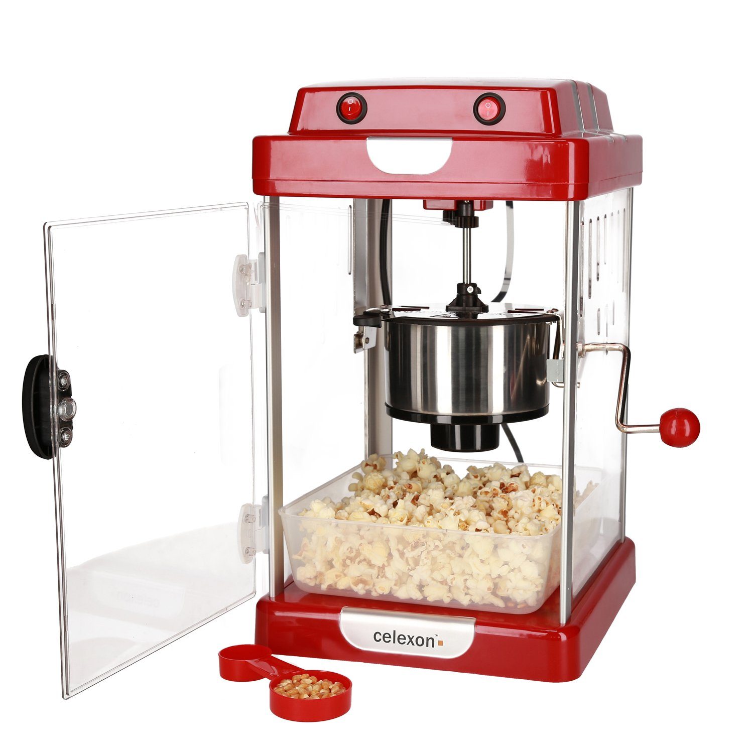 350 CP1000, cm, 24,5x28x43 Popcornmaschine Watt, Celexon 60g, Füllmenge Rot CinePop