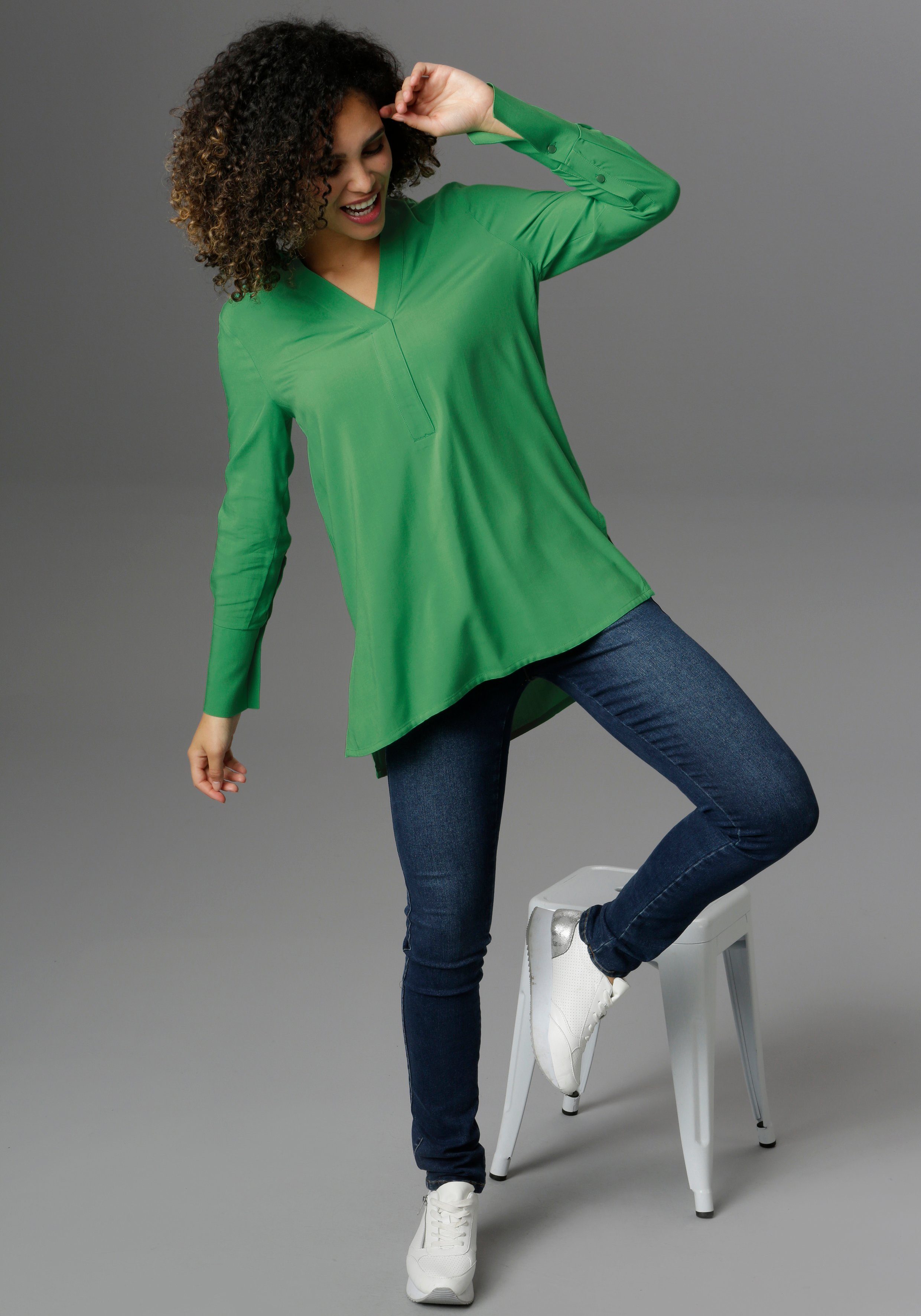 Aniston SELECTED Longbluse mit extra-langen Manschetten