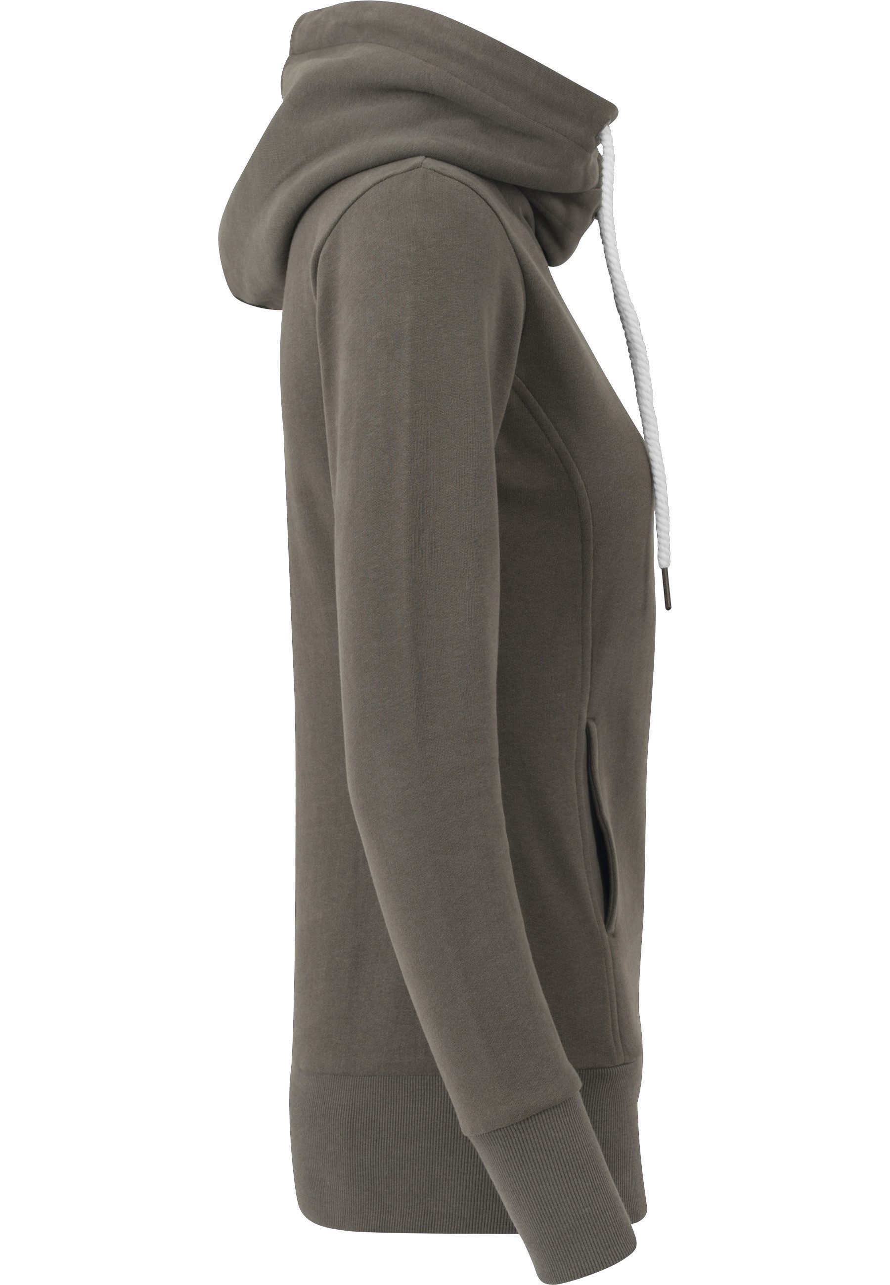 URBAN CLASSICS Kapuzenpullover Urban Classics Damen Ladies Long Logopatch Hoody (1-tlg)