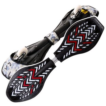 FunTomia Waveboard Waveboard mit Mach1 ABEC-9 Kugellager, LED Rollen & Tragetasche