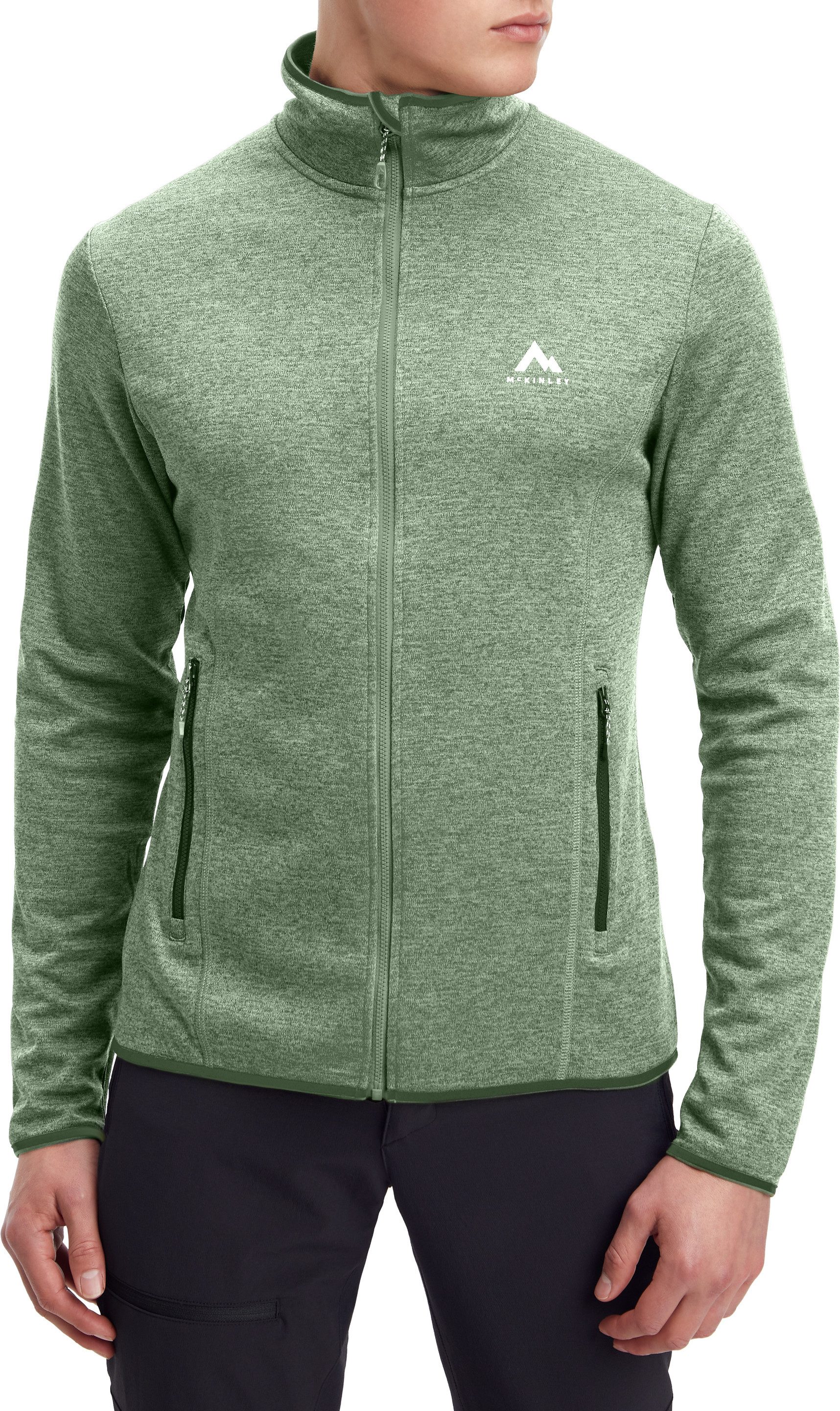 mckinley Fleecejacke HE.-UNTERJACKE ROTO IV M sportlicher Stil, mit S.Café-Funktionsfaser für Geruchsmanagement