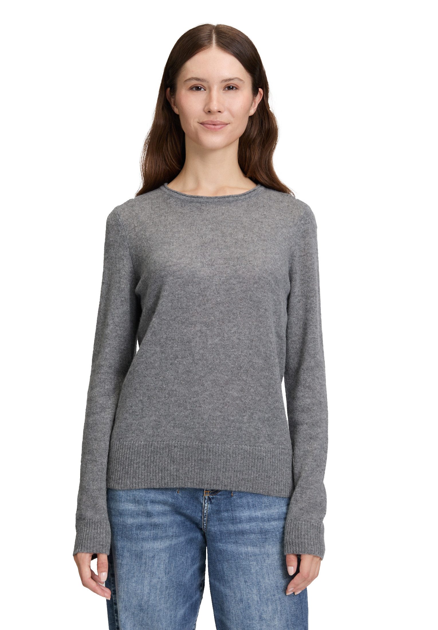 Cartoon Strickpullover Damen mit Rundhalsausschnitt (1-tlg) günstig online kaufen