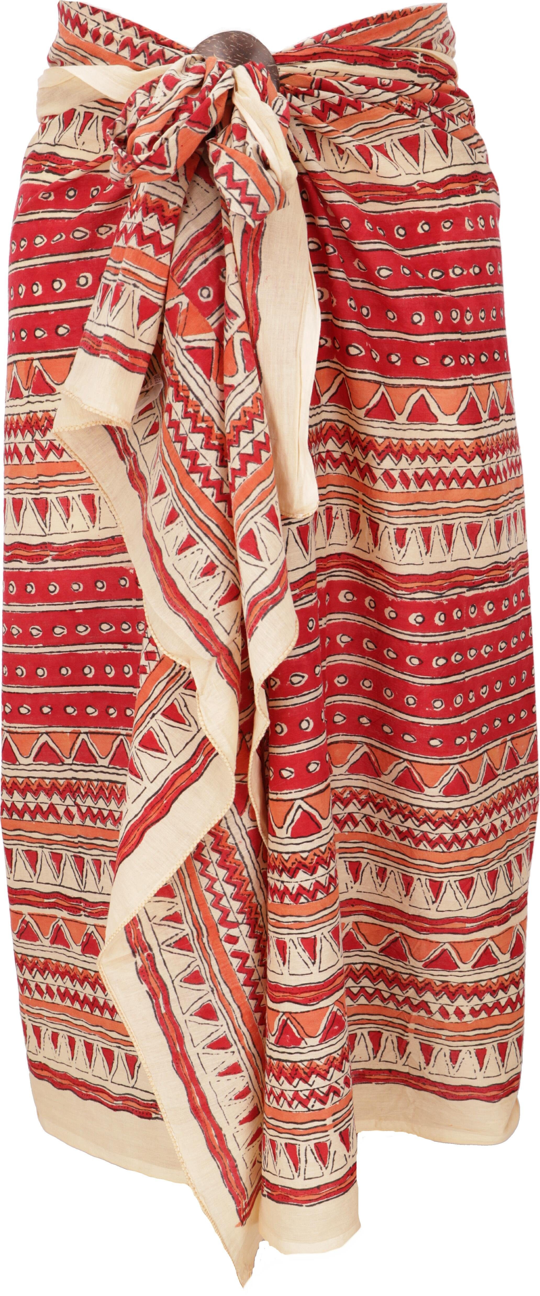 Guru-Shop Sarong Leichter Pareo Schal, Sarong, handbedrucktes.. – Bild 3 von 4