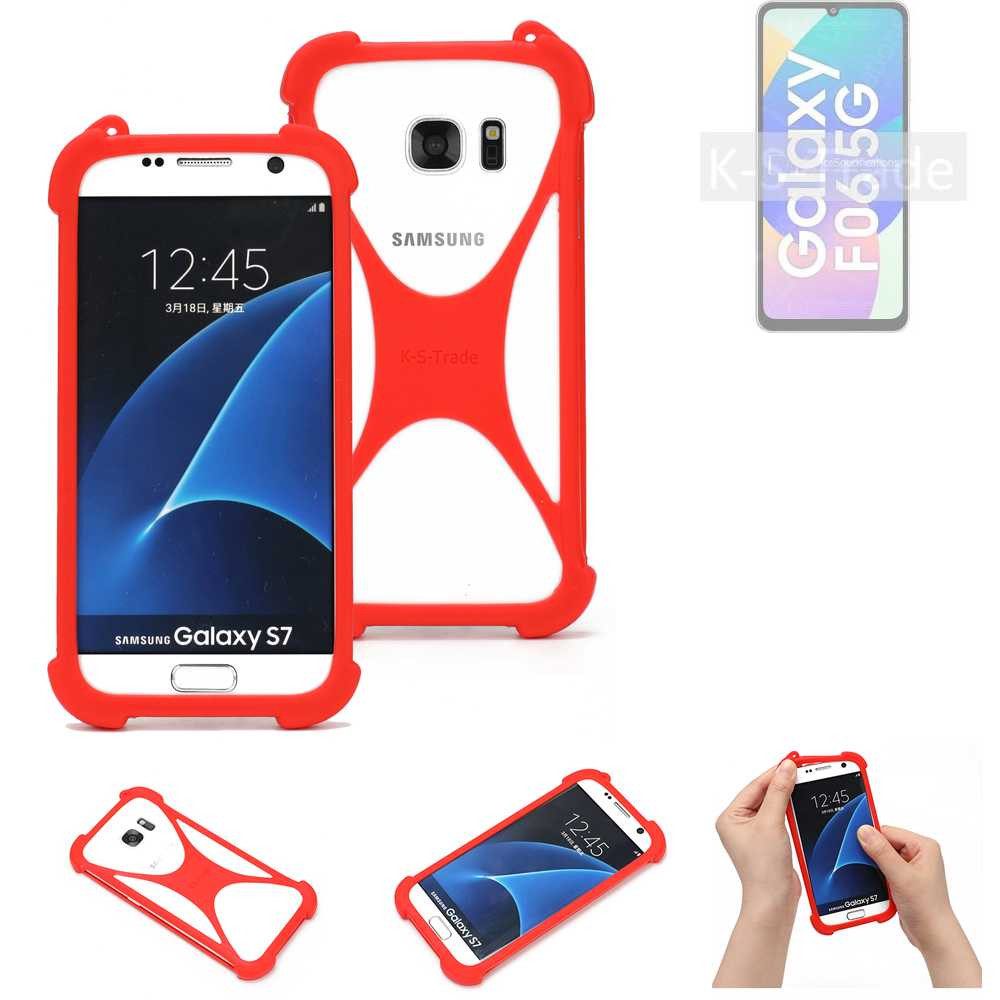 K-S-Trade Handyhülle für Samsung Galaxy F06 5G, Handy-Hülle Schutz-Hülle Bumper Silikon Schutz Hülle Cover Case