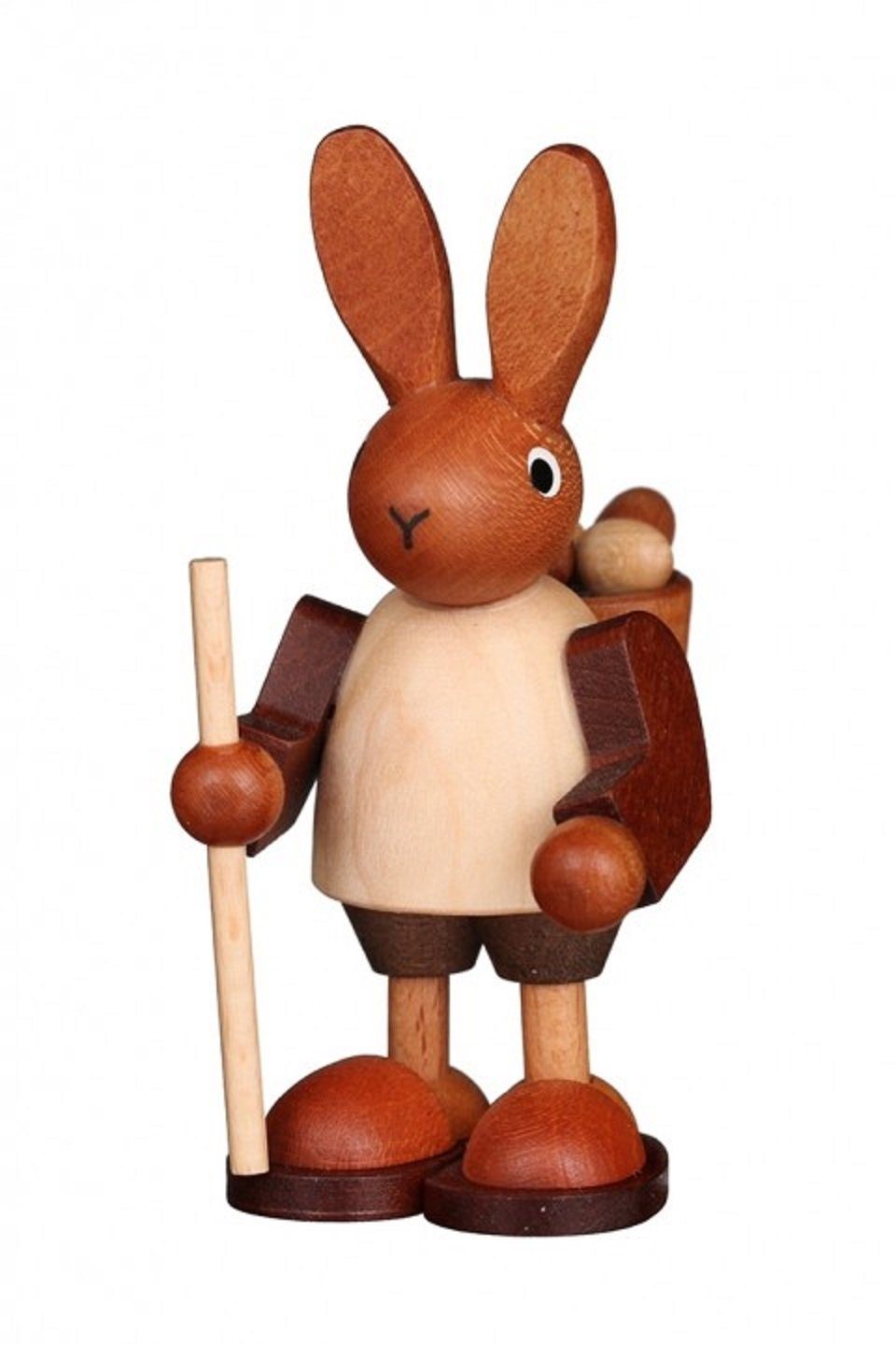 Osterhase Wandersmann klein natur