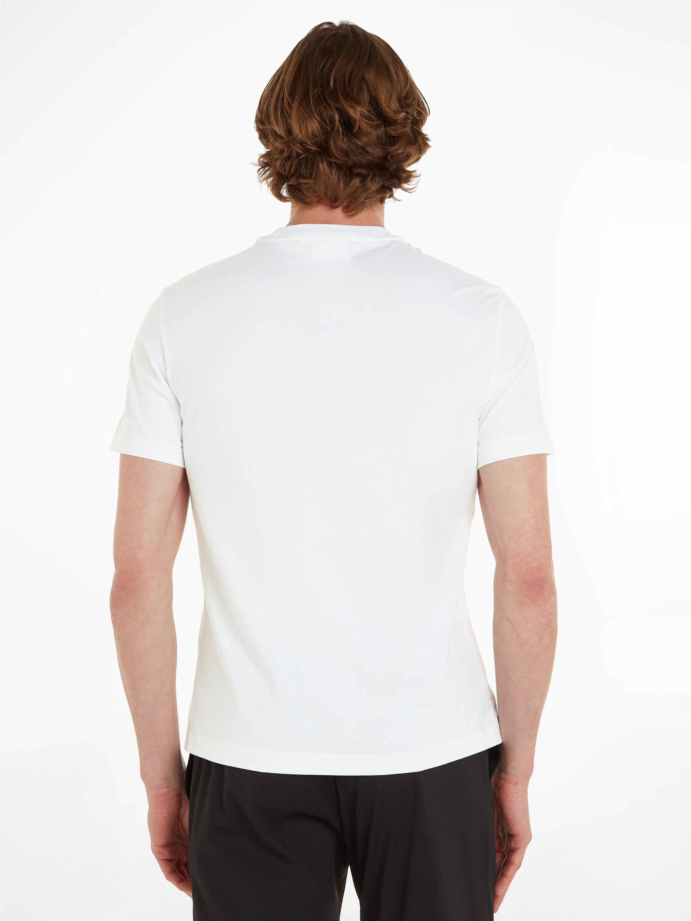 Calvin Klein T-Shirt OFF-PLACED White T-SHIRT LOGO Bright