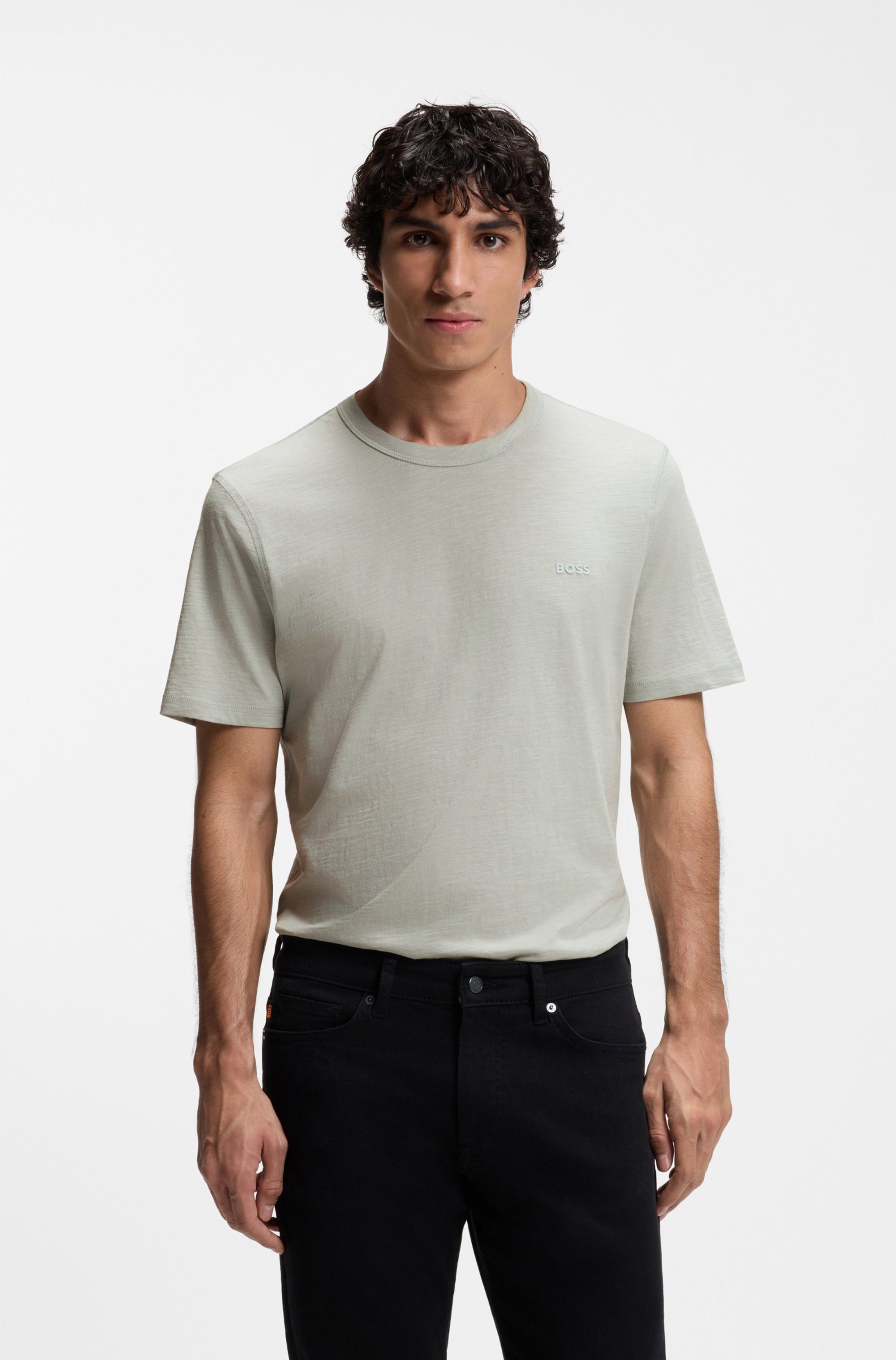 BOSS ORANGE T-Shirt Tegood Rundhalsausschnitt, Regular Fit, Logoschriftzug günstig online kaufen