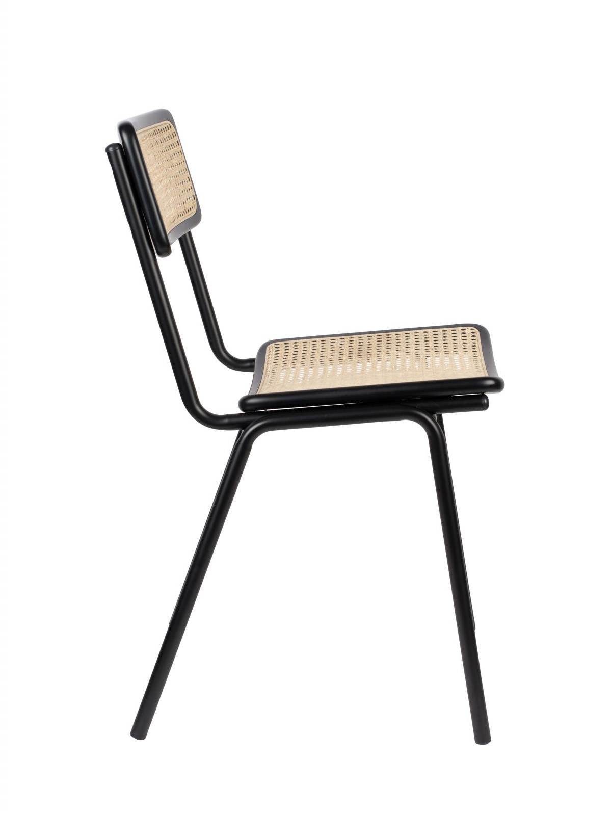 Zuiver Stapelstuhl Stuhl Stapelstuhl JORT BLACK-NATURAL von ZUIVER