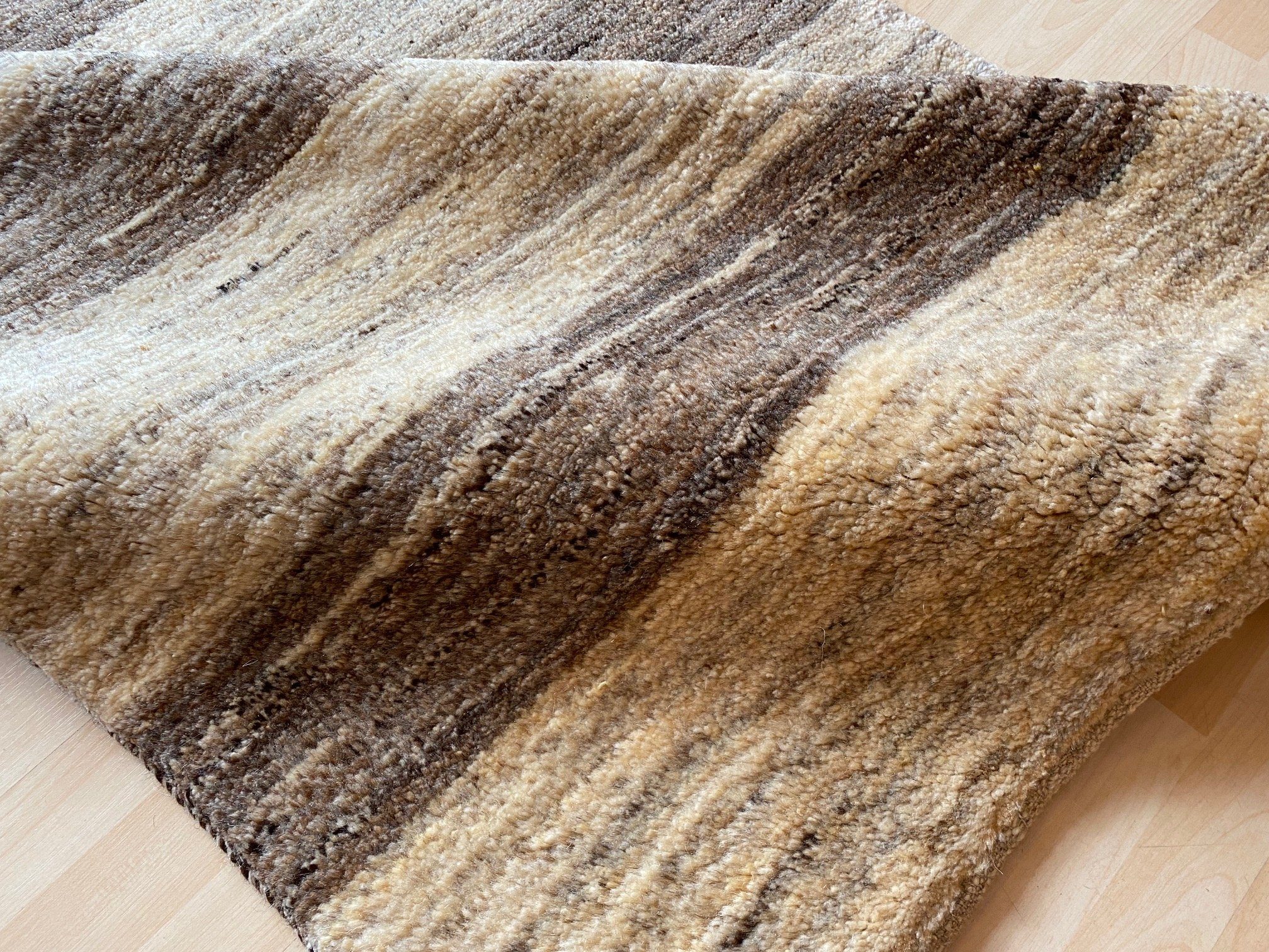 Teppich Wollteppich mit Echtheitszertifikt Perser Handgeknüpft Bio Handgeknüpft Morgenlandbazar, Perserteppich Teppich, Gabbeh
