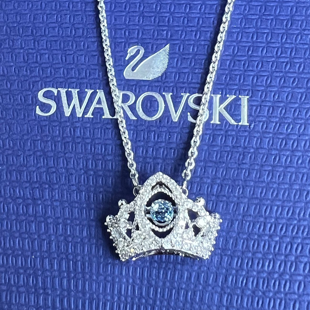 Swarovski Kette mit Anhänger silberfarb...