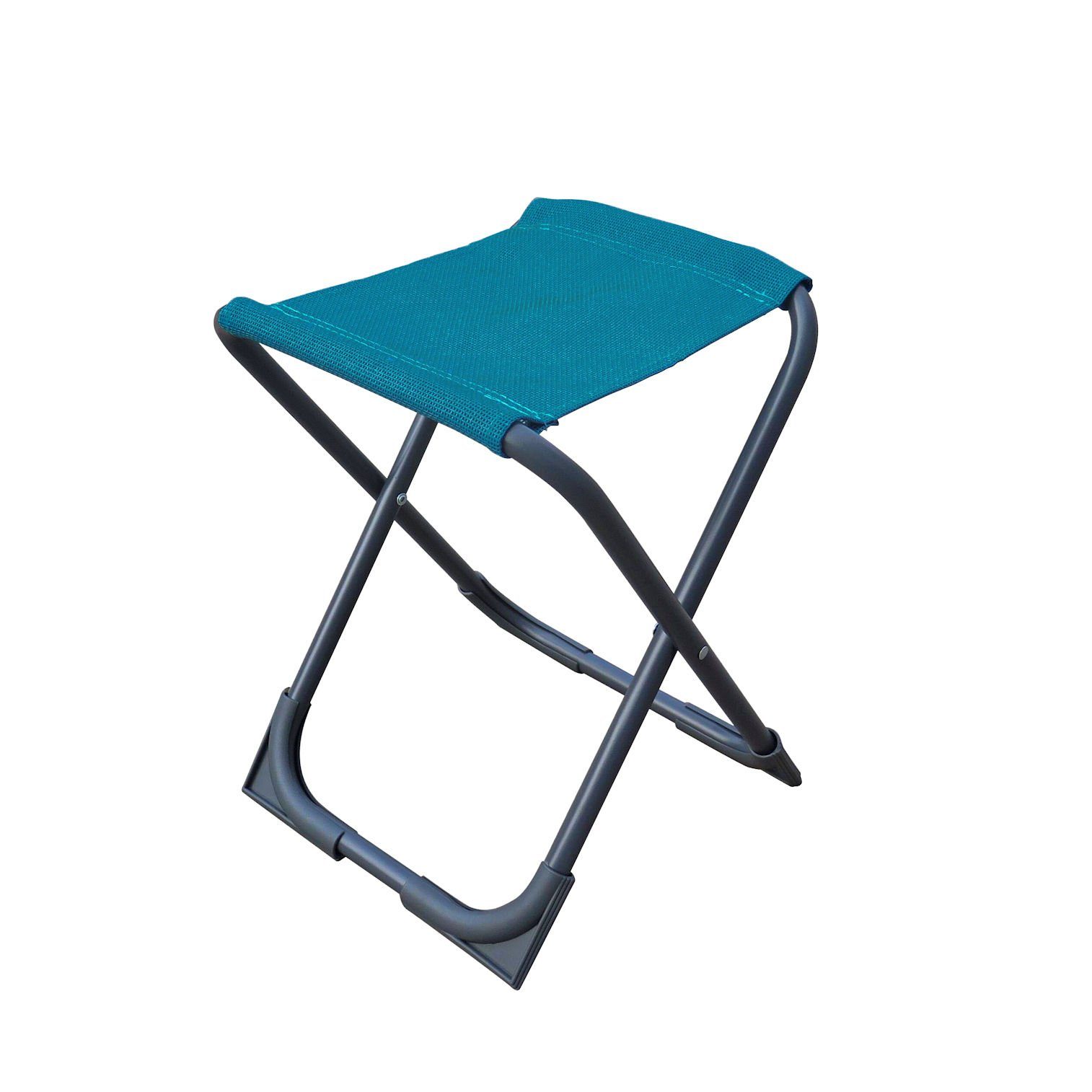 Spetebo Рибальський табурет Metall Klapphocker petrol grau - 36 x 32 cm (Stück, 1 St., Falthocker), Robuster faltbarer Табурети mit Metall Gestell