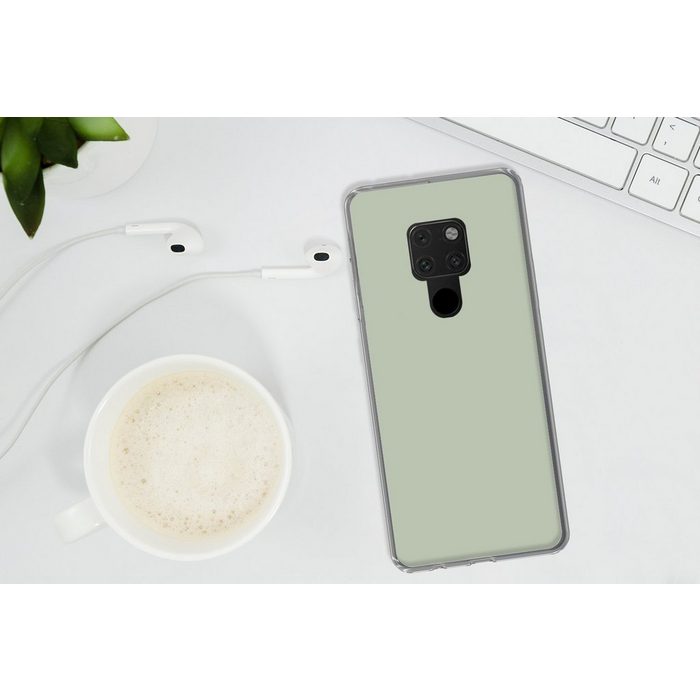 MuchoWow Handyhülle Farbe - Mintgrün - Innenausstattung Phone Case Handyhülle Huawei Mate 20 Silikon Schutzhülle OR12334