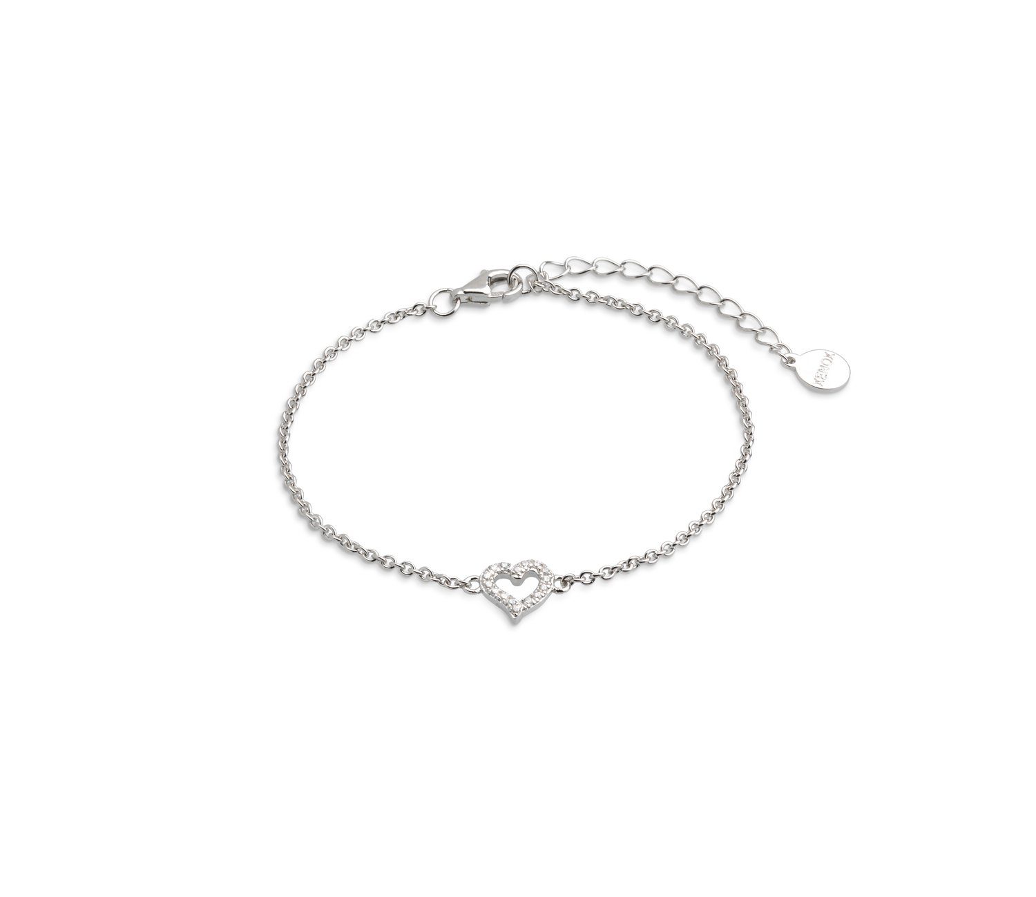 XENOX Armband XS3413N Armband Damen Love Story Herz Zirkonia Silber