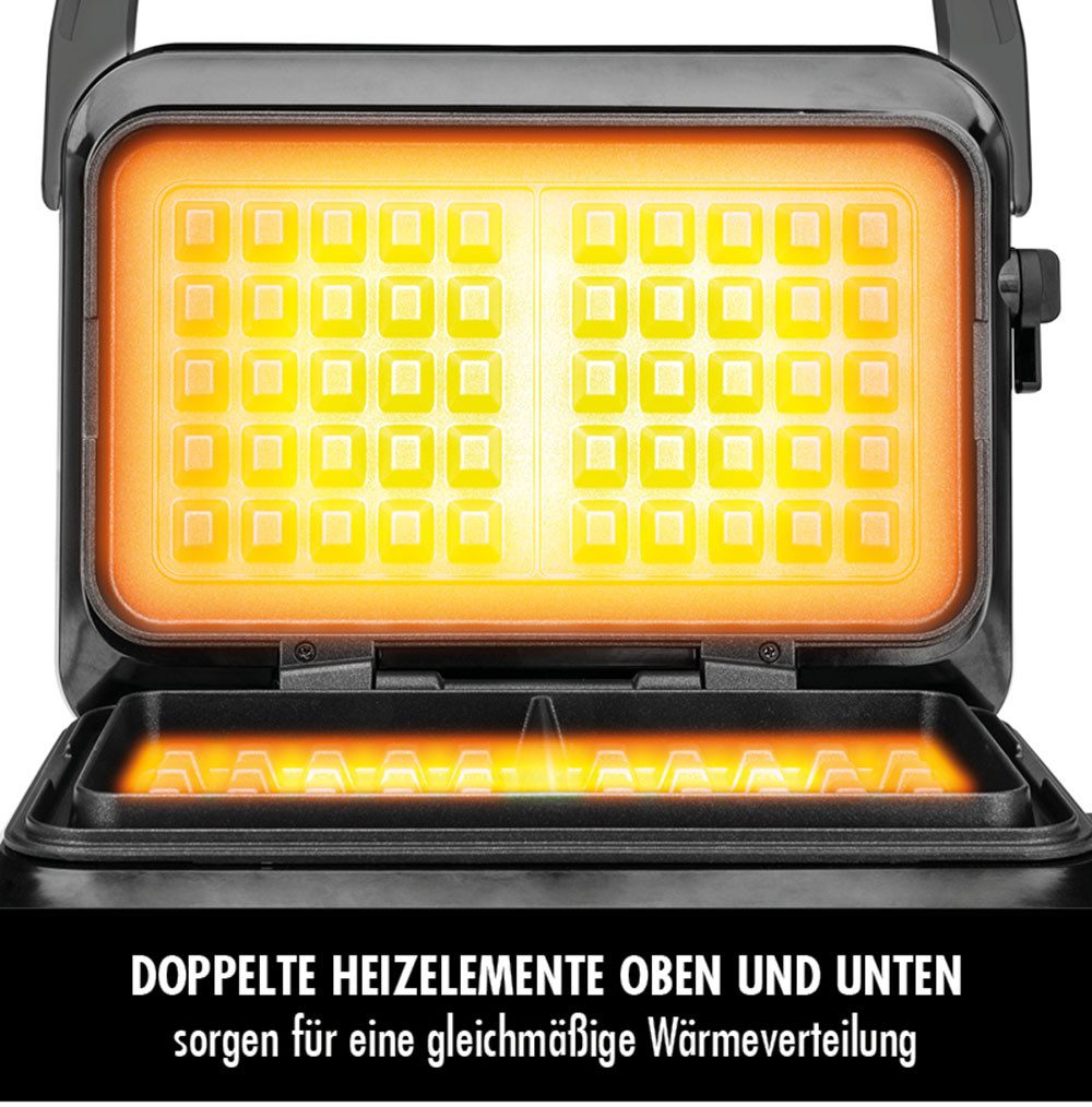 Gastroback Waffeleisen Waffeleisen Advanced Control 42449 BLACK EDITION, 1600 W
