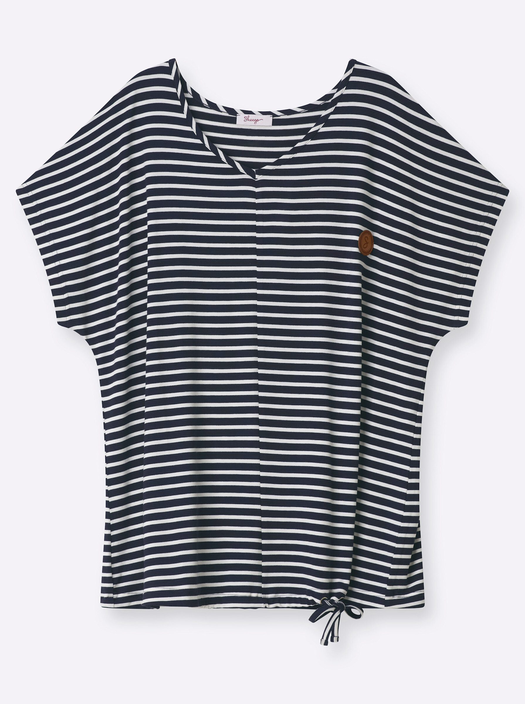 Sheego T-Shirt Kurzarm-Shirt Kurzarm – Bild 3 von 5