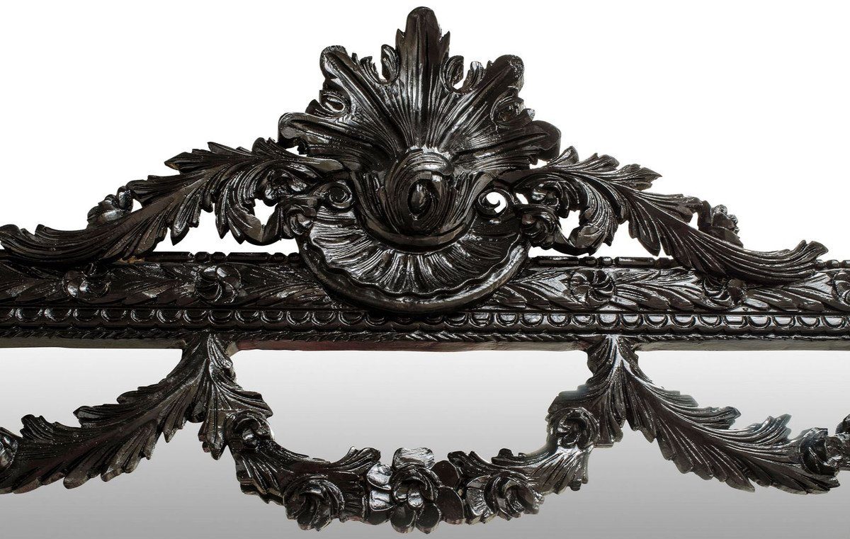 x - Wandspiegel Padrino Casa Spiegel 242 cm Schwarz H. Barock Barockspiegel 120 Barock