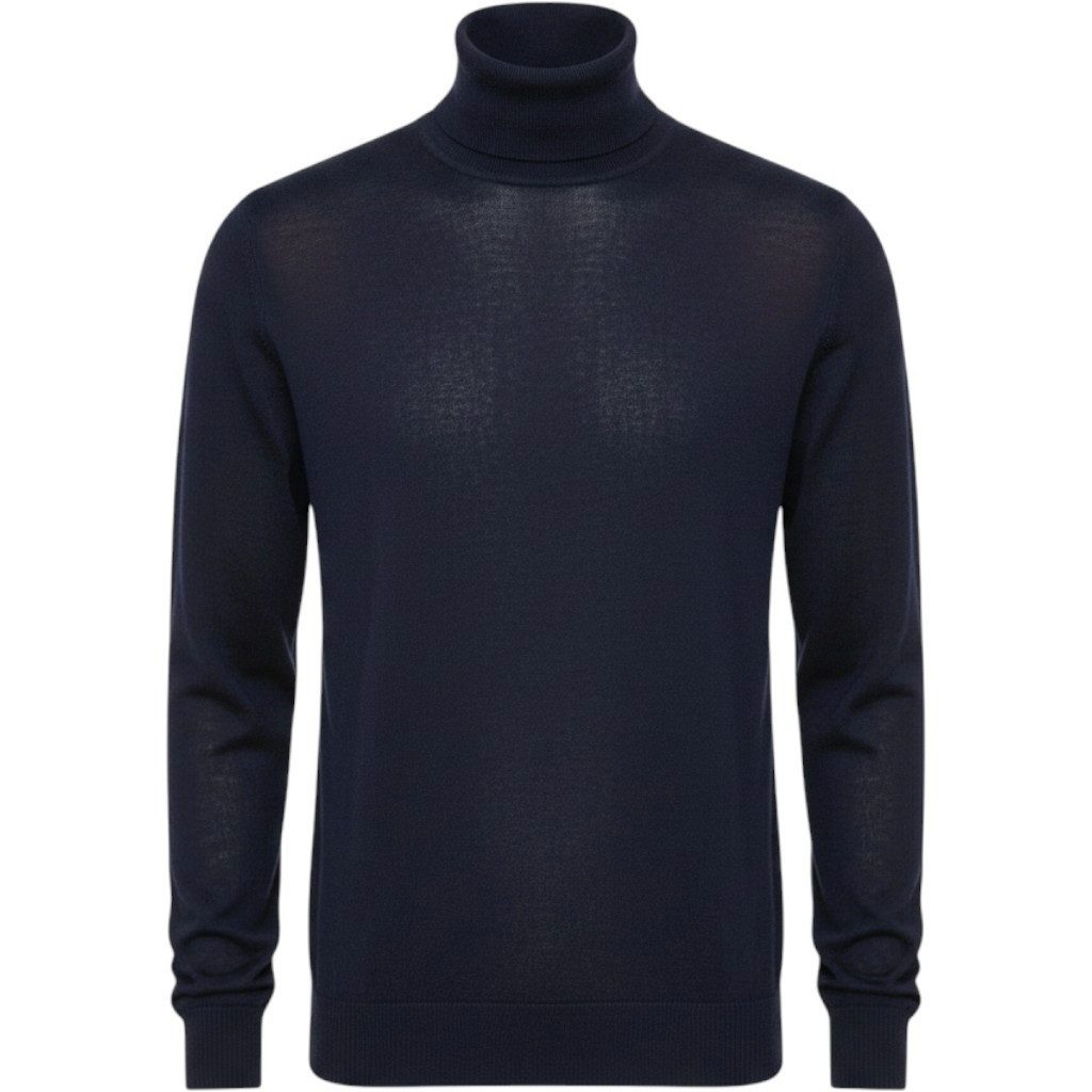 KİP Steppweste Marineblaues Strick-Sweatshirt