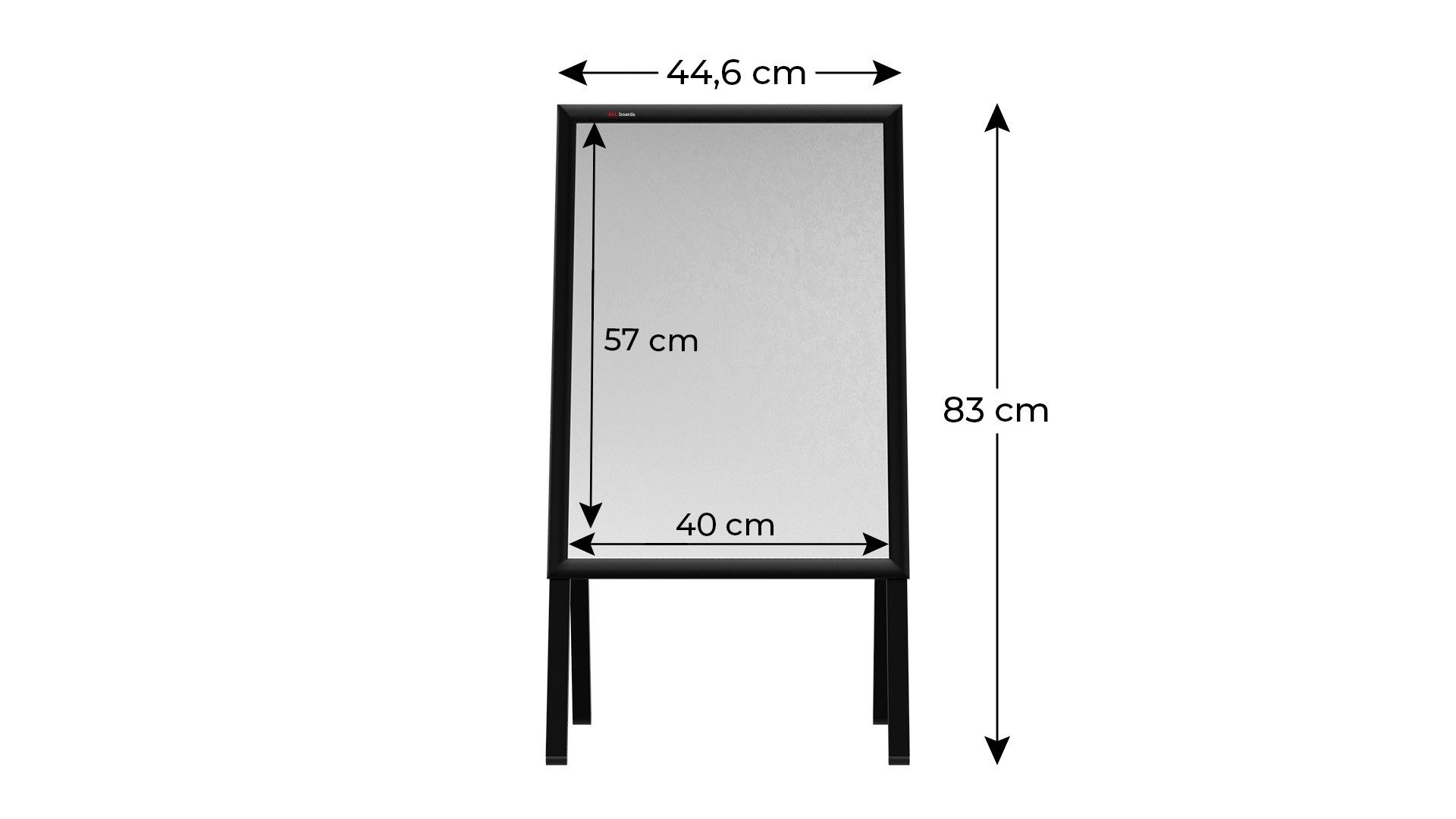 ALLboards Einzelrahmen ALLboards Doppelseitige Werbetafel Kundenstopper günstig online kaufen