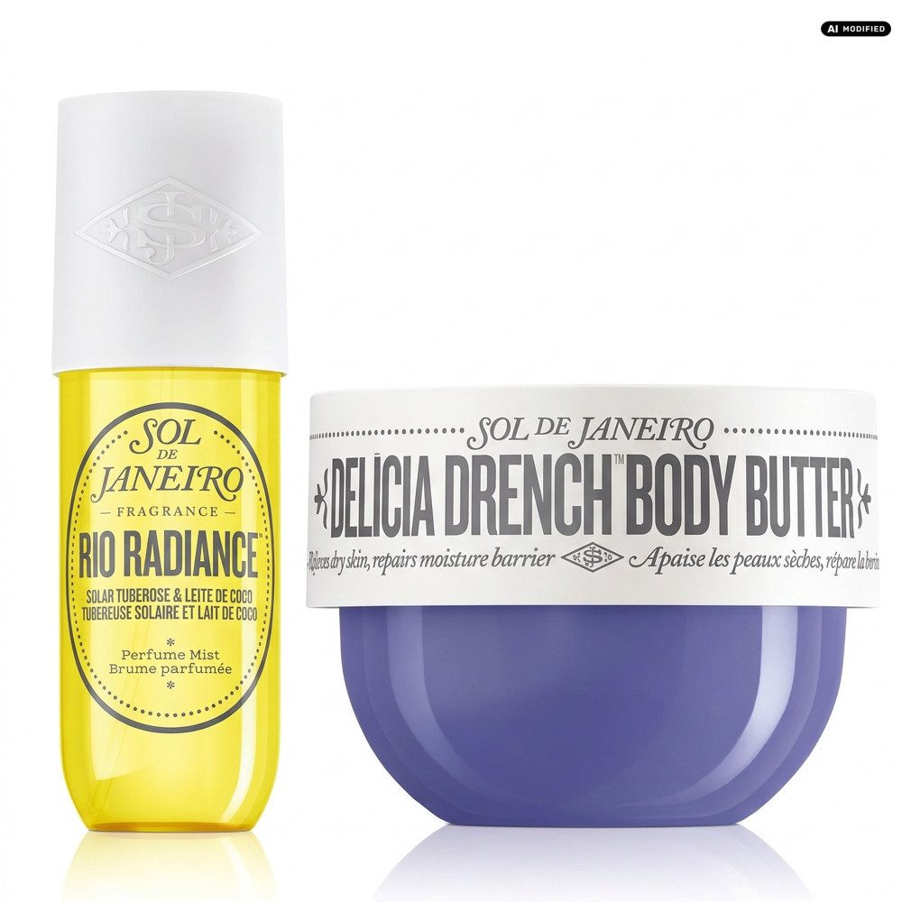 Sol de Janeiro Gesichts- und Körperspray Sol de Janeiro Rio Radiance Mist und Delícia Drench Cream Pflege Duo, Körperpflege und Duft in einem abgestimmten Duo