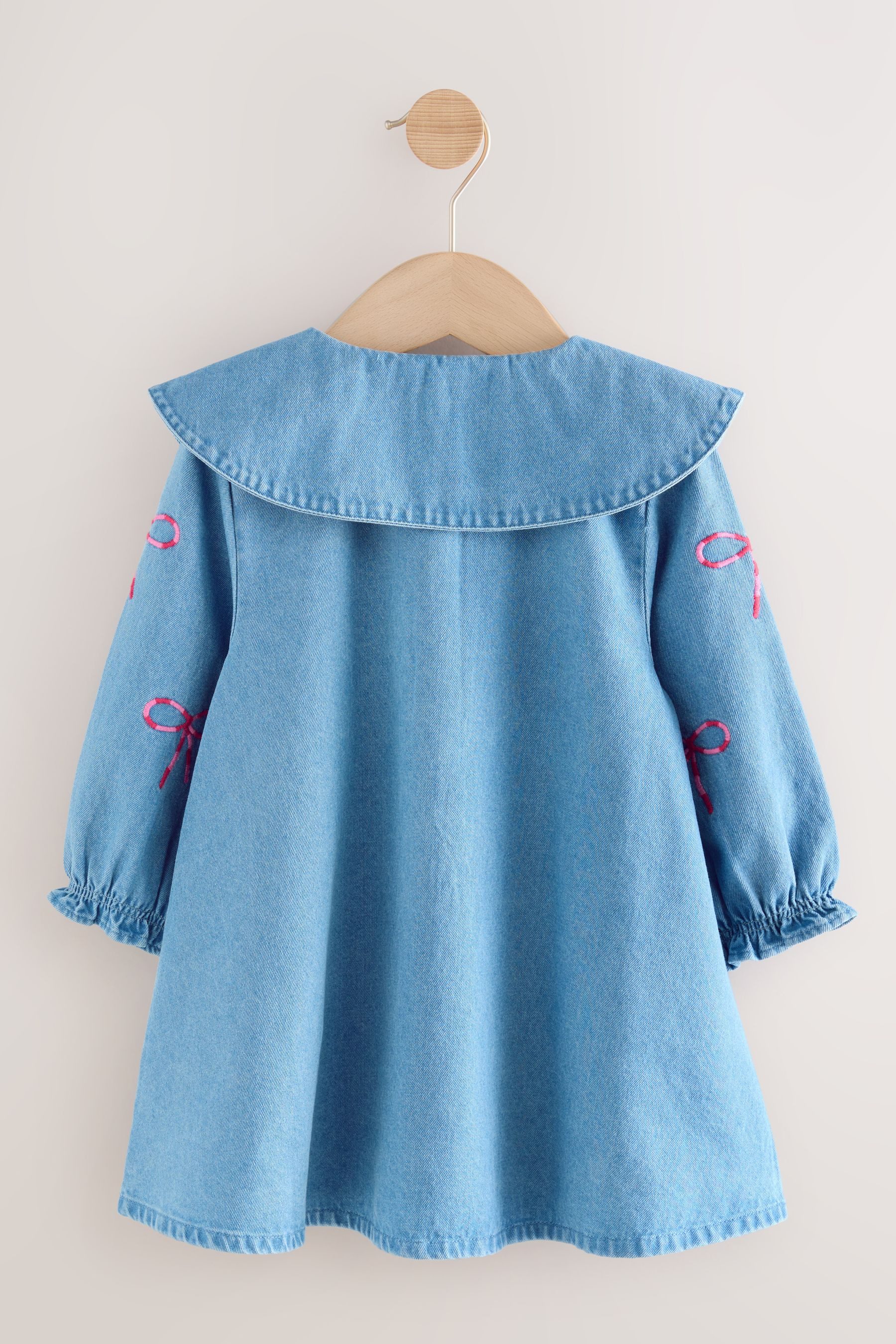 Next Jeanskleid Denim-Kleid mit Kragen (1-tlg) günstig online kaufen