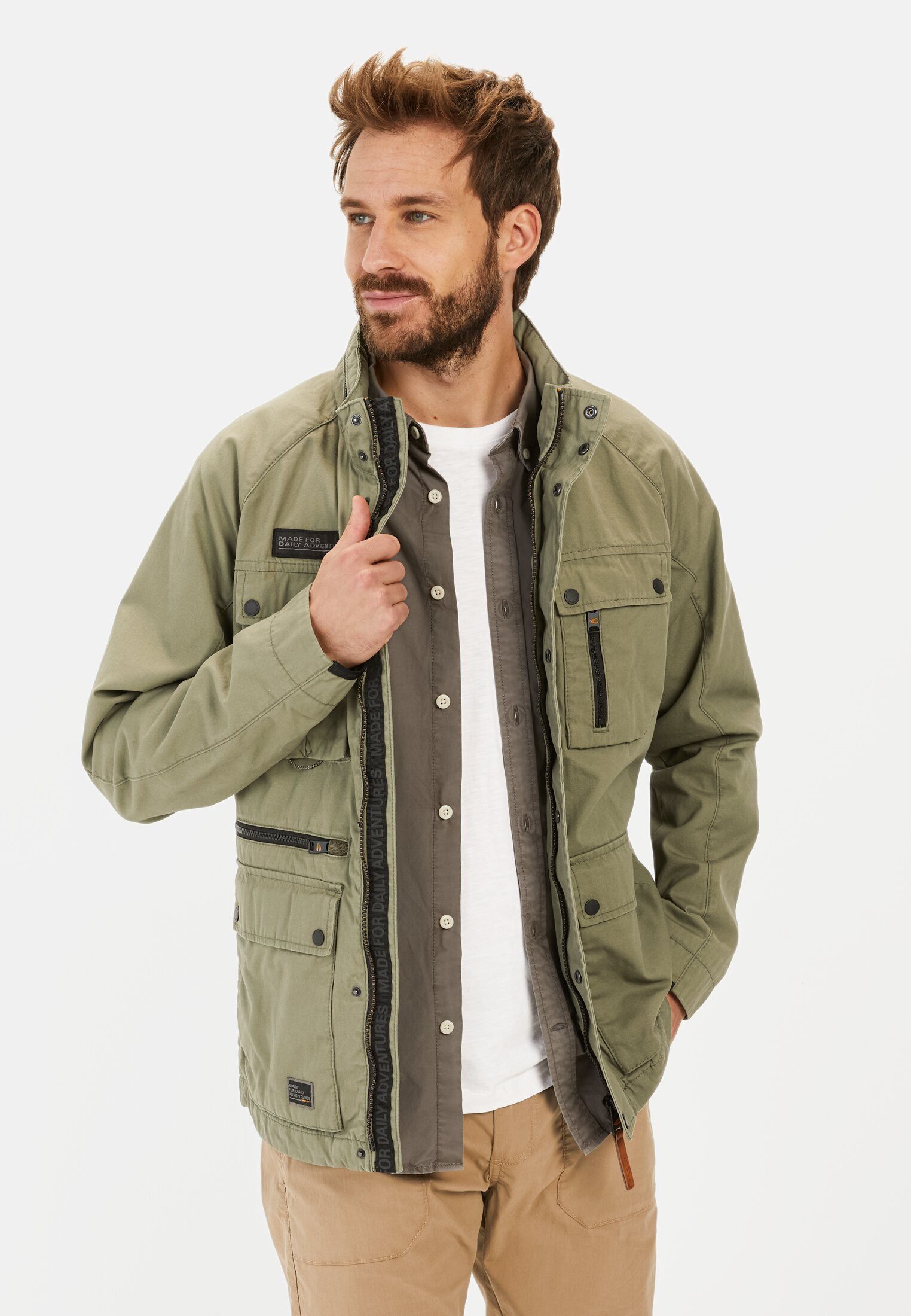 Outdoorjacke aus reiner Baumwolle