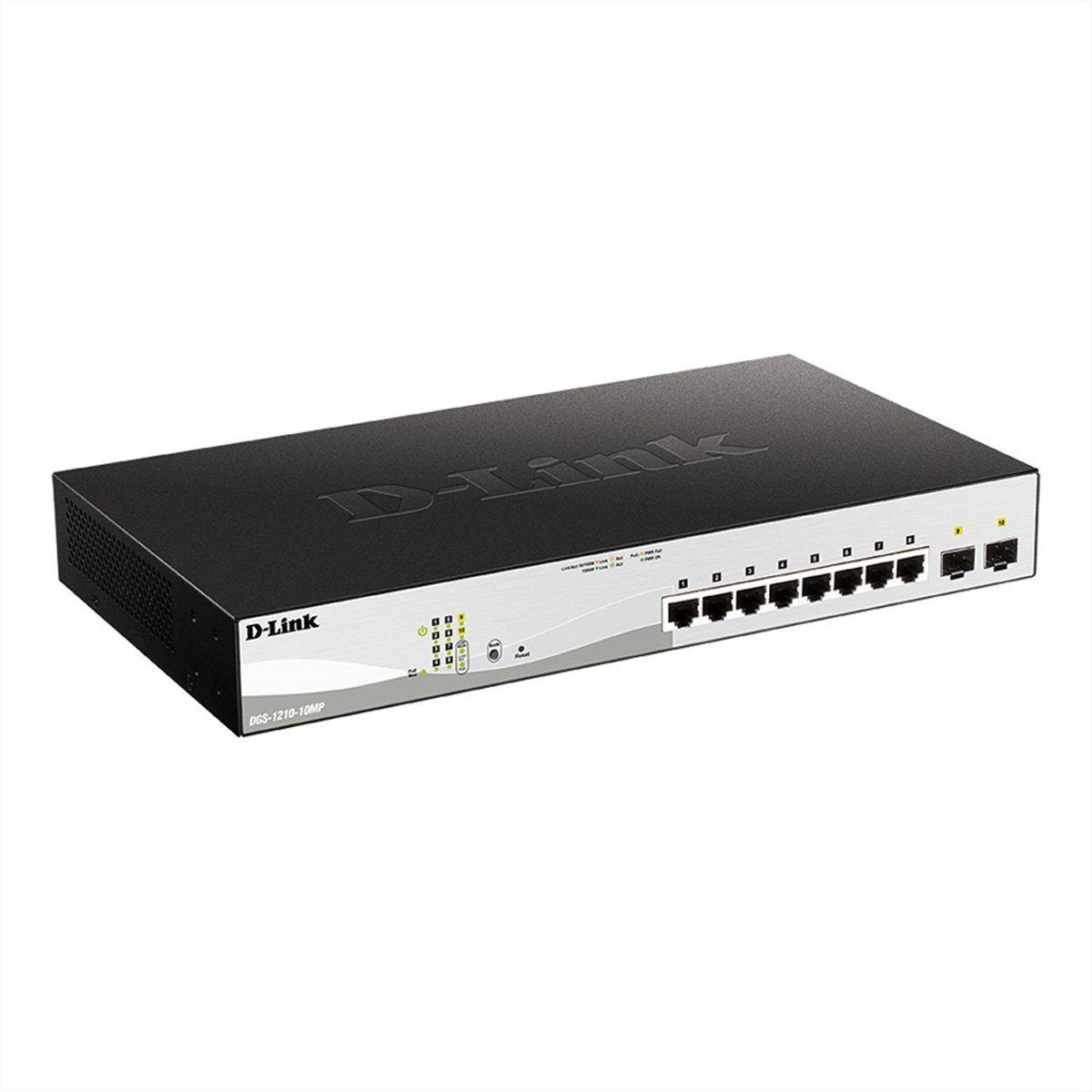 D-Link DGS-1210-10MP 10-Port PoE+ Layer2 Smart Managed Gigabit Switch Netzwerk-Switch