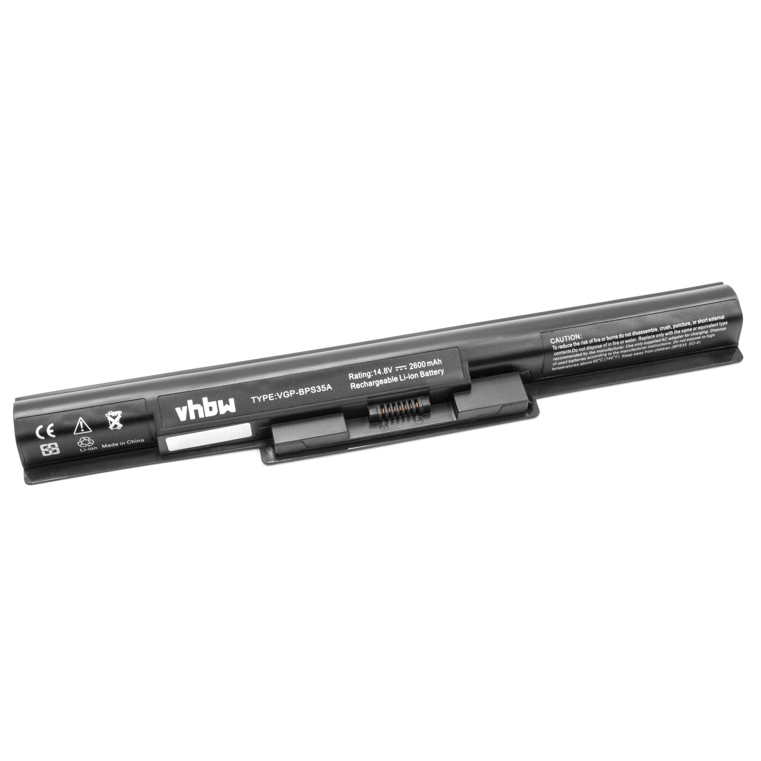 passend für Sony Vaio SVF1421TSTB, SVF1421V1E, SVF1421P2EB, Laptop-Akku