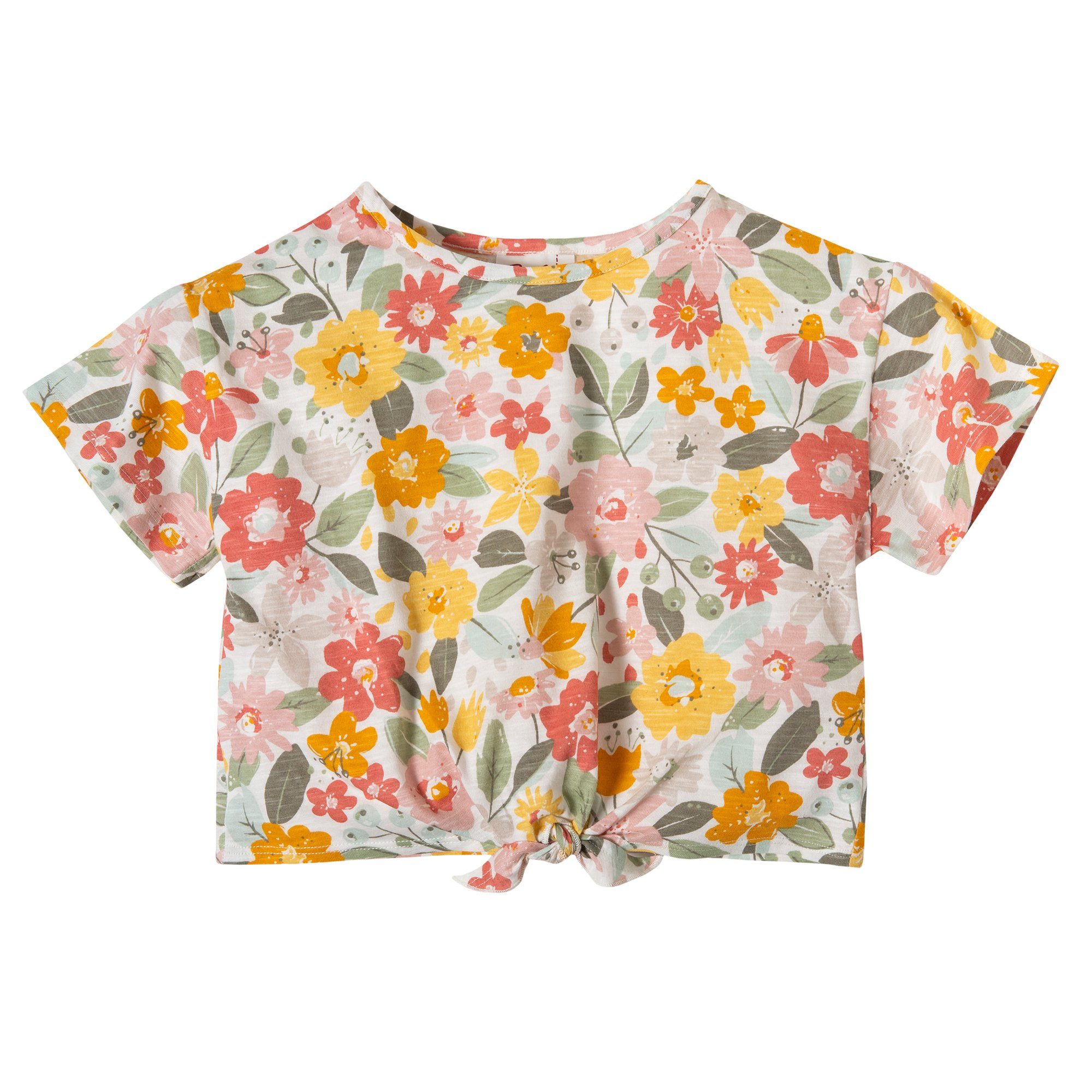 People Wear Organic Kurzarmshirt mit Knotendetail günstig online kaufen
