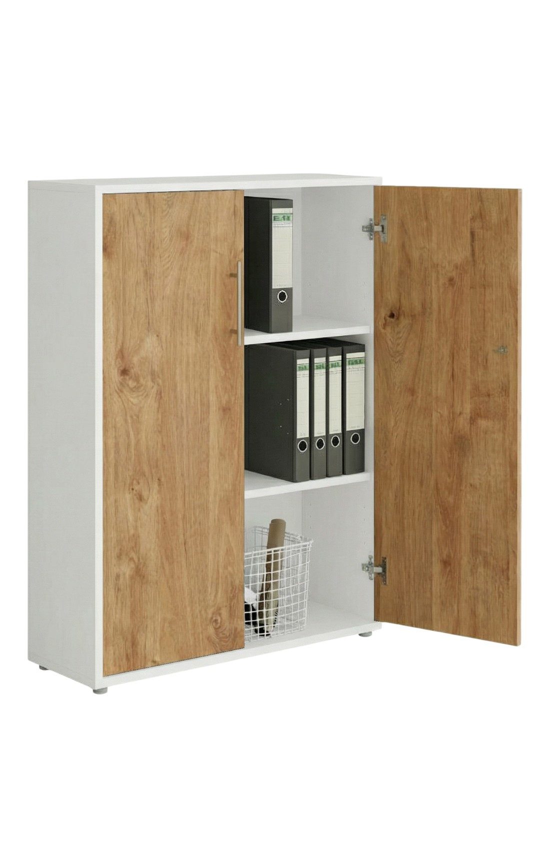 moebel-dich-auf Aktenschrank TABOR 4 (Büroschrank Mehrzweckschrank ideal für DIN A4 Ordner, abschließbar Metallgriffe) Made in Germany – Bild 3 von 5
