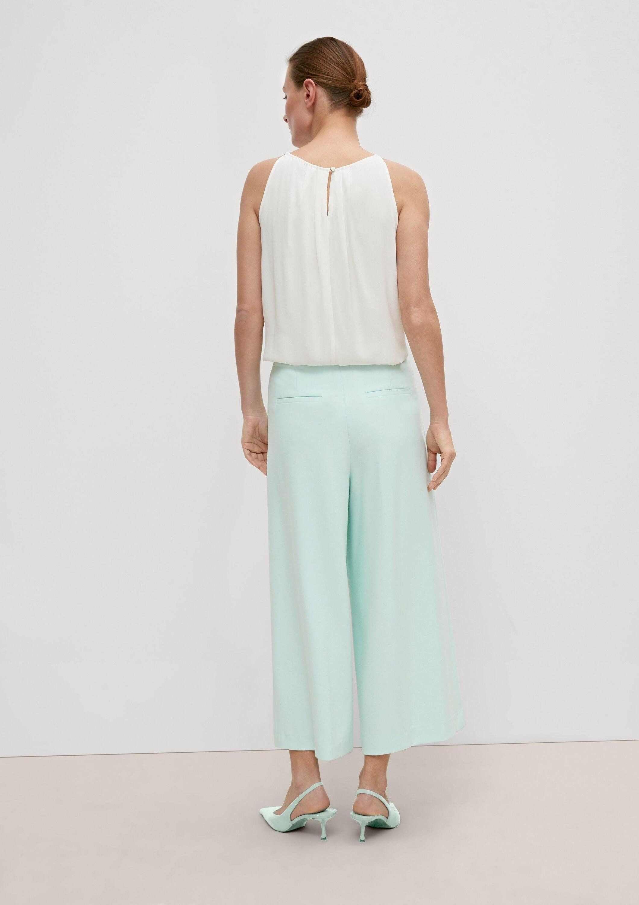 comma Culotte Hose Loose: Culotte aus Viskosestretch