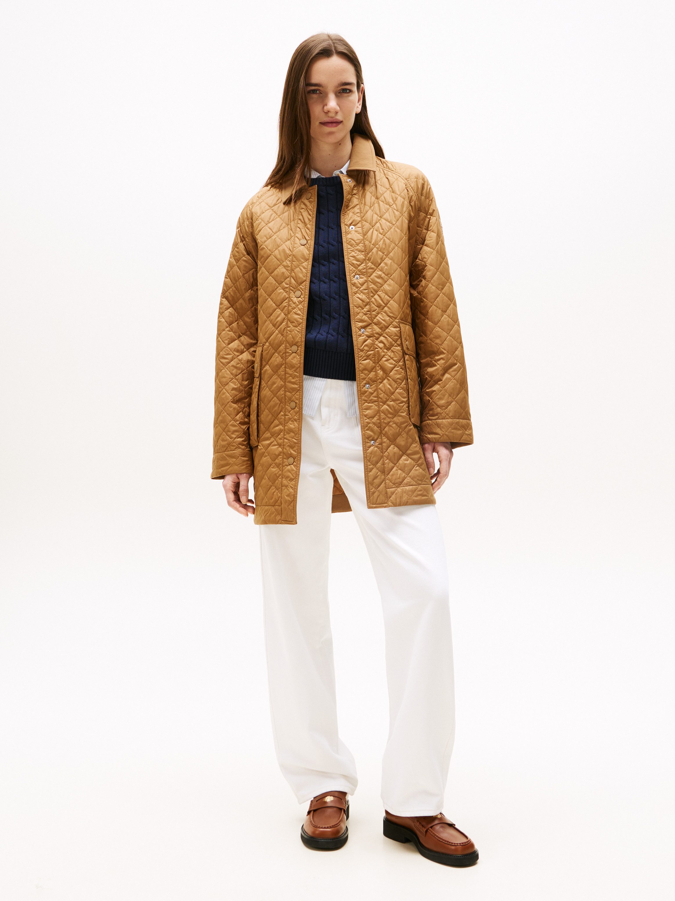 Tommy Hilfiger Steppmantel PADDED NYLON REG QUILTED COAT perfekt für die Übergangszeit