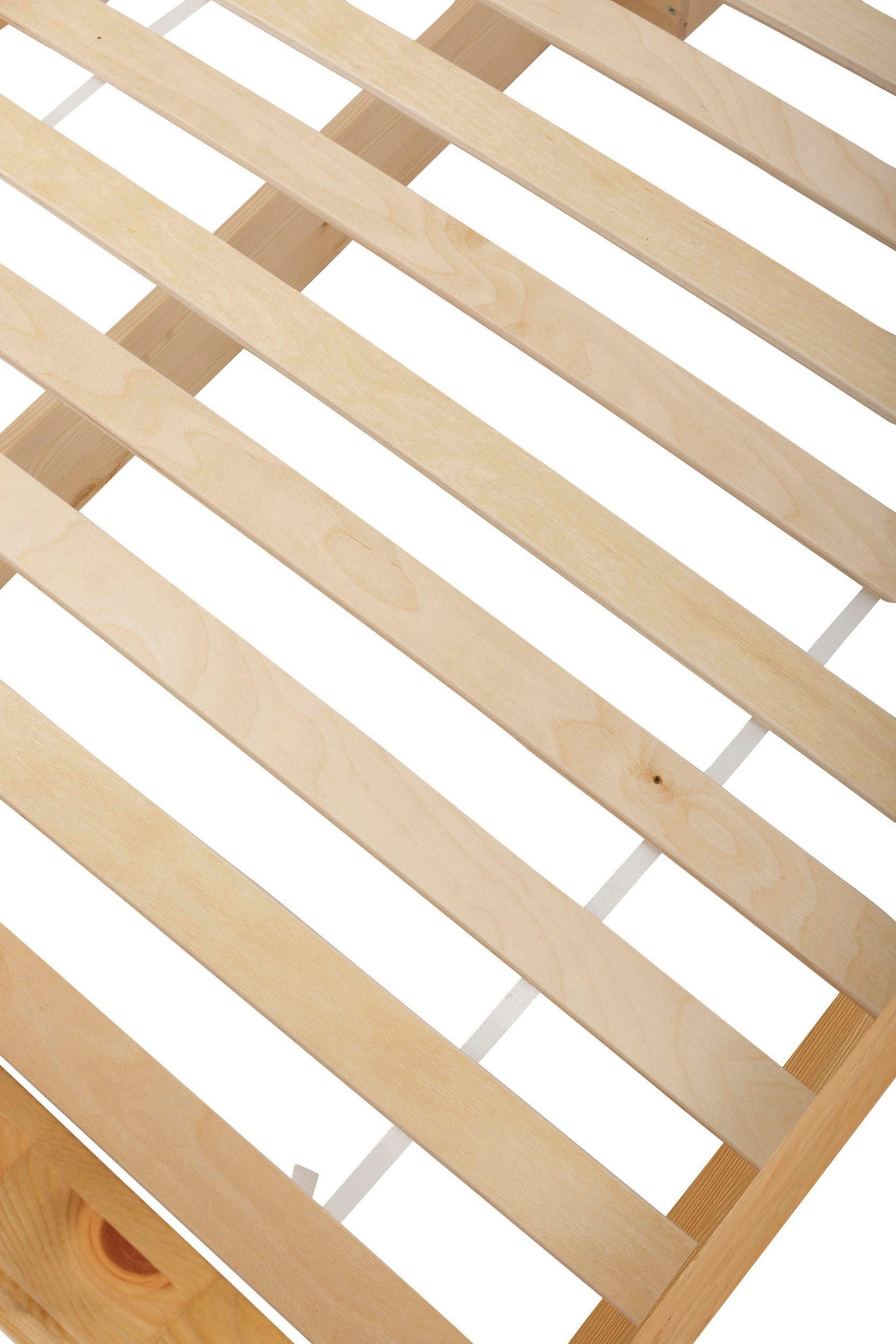 OTTO home Massivholzbett Konrad, hohe Belastbarkeit! FSC® zertifiziertes Massivholz (Breite/Belastbarkeit 180cm/220 KG, 140cm/180 KG), aus massivem Kiefernholz, – Bild 3 von 5