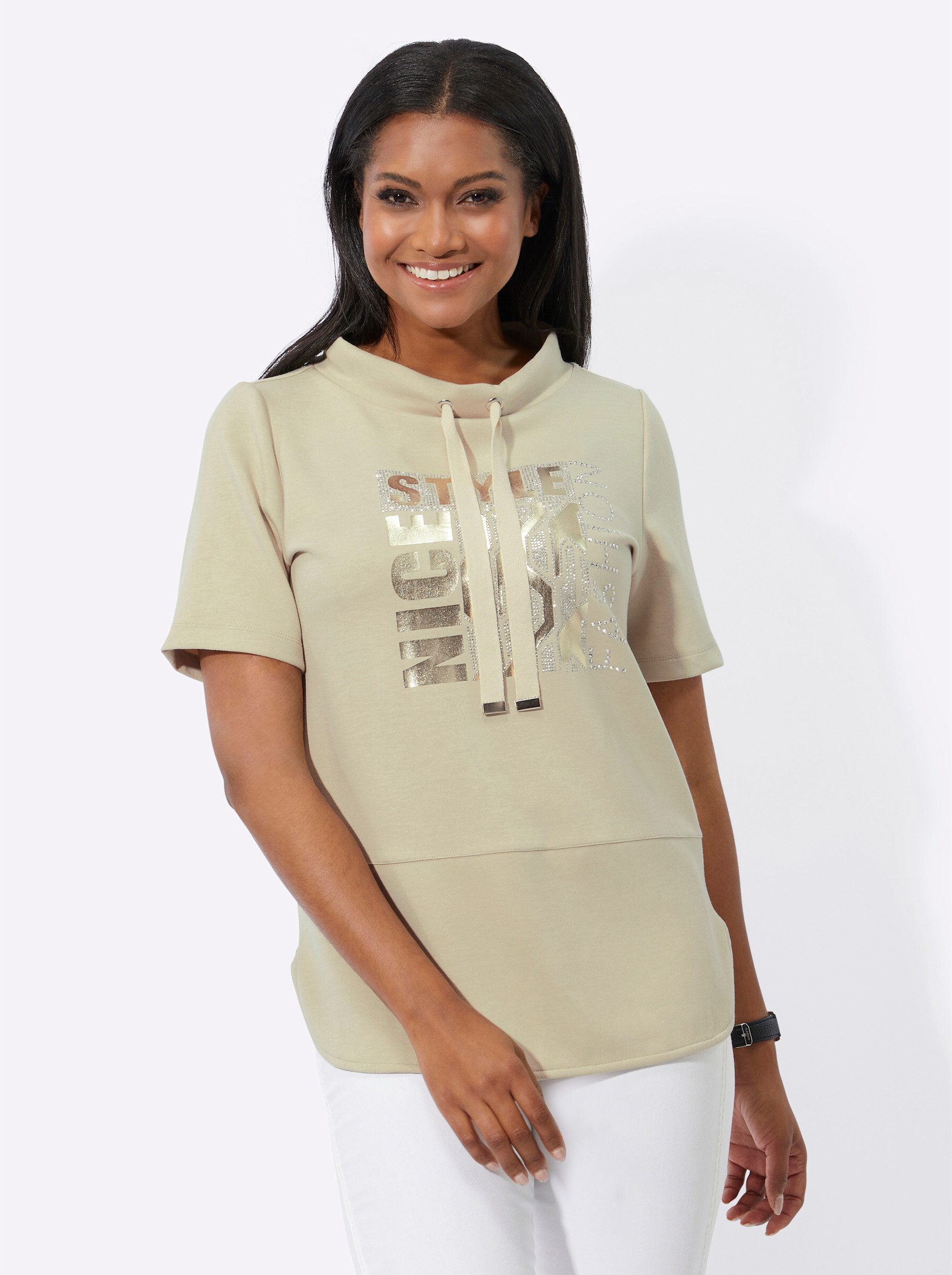 Witt Sweater Stehkragen-Shirt Kurzarm günstig online kaufen