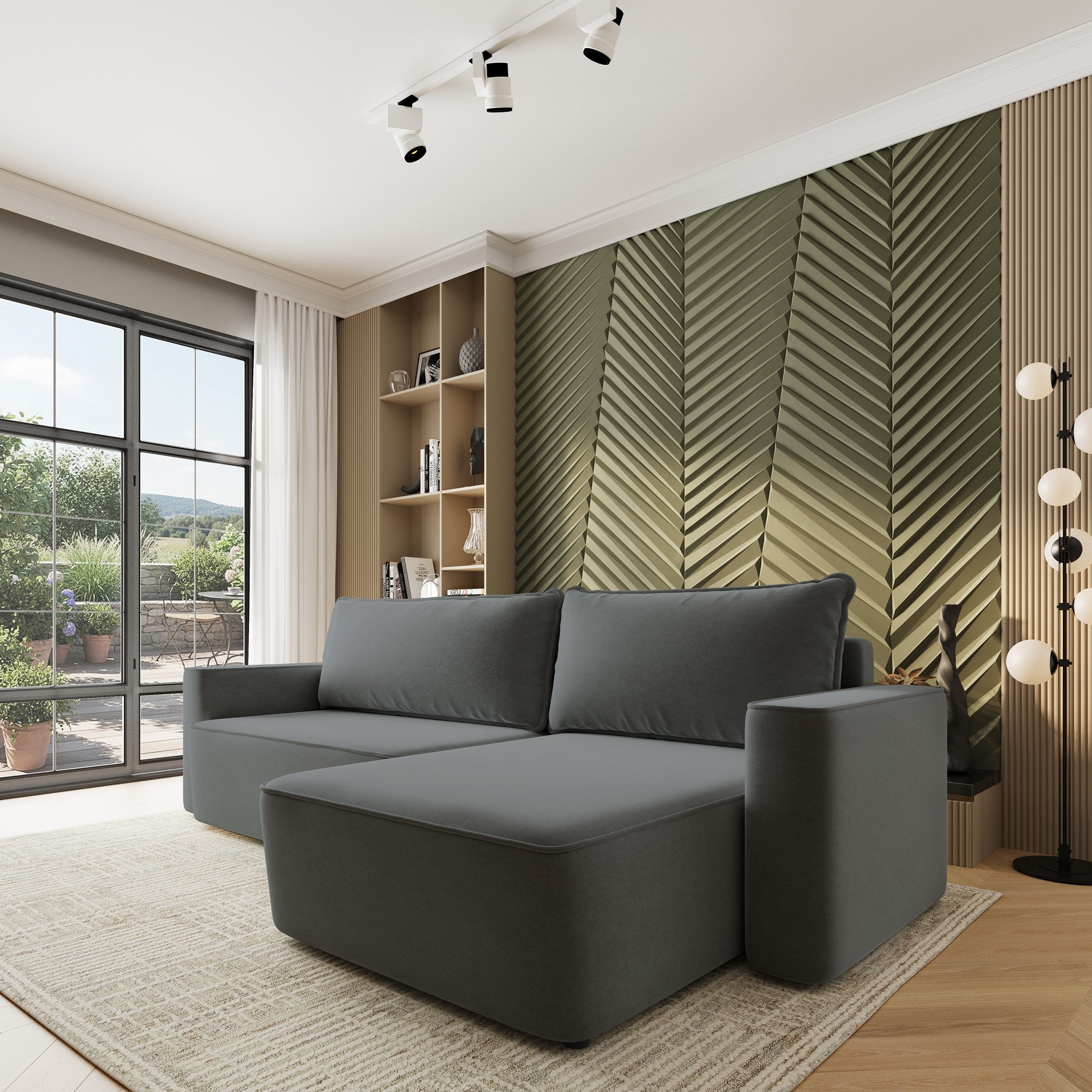 Masseno Ecksofa BELARO mit Schlaffunktion L-Form, Sofa mit Bettkasten