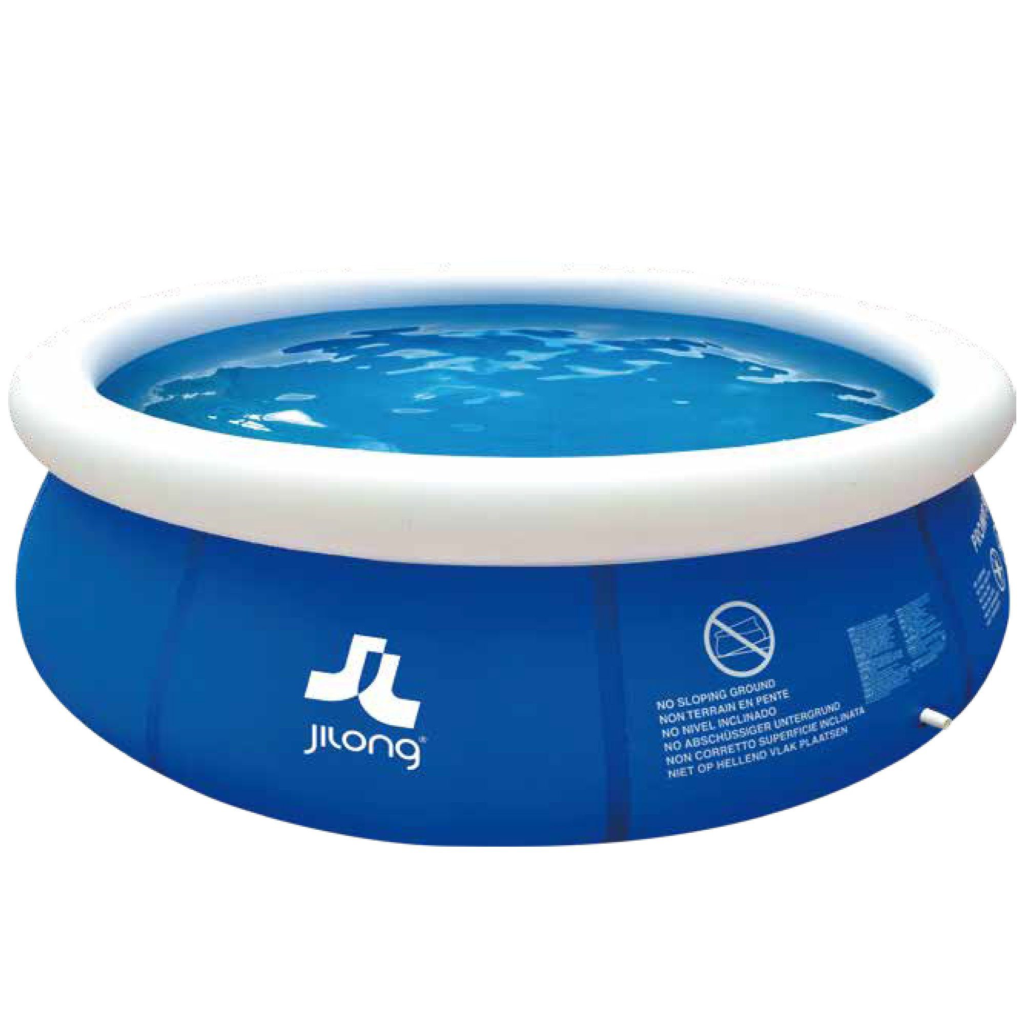 Jilong Schwimmbecken Marin Blue (1-tlg), Schwimmbecken Garten Terrasse Swimming Pool Kinder und Familien