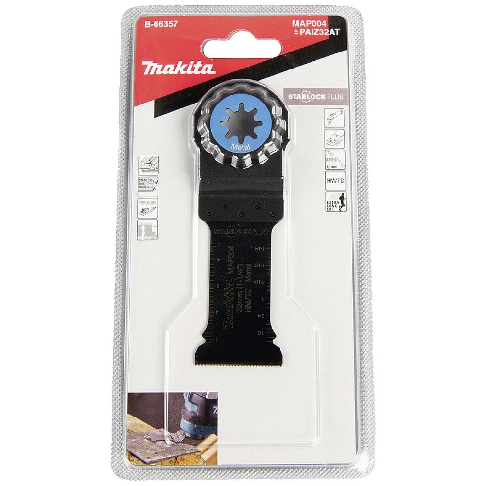 Makita Elektro-Multifunktionswerkzeug Makita B-66357 TC, Hartmetall Tauchsägeblatt 32 mm 1 St.