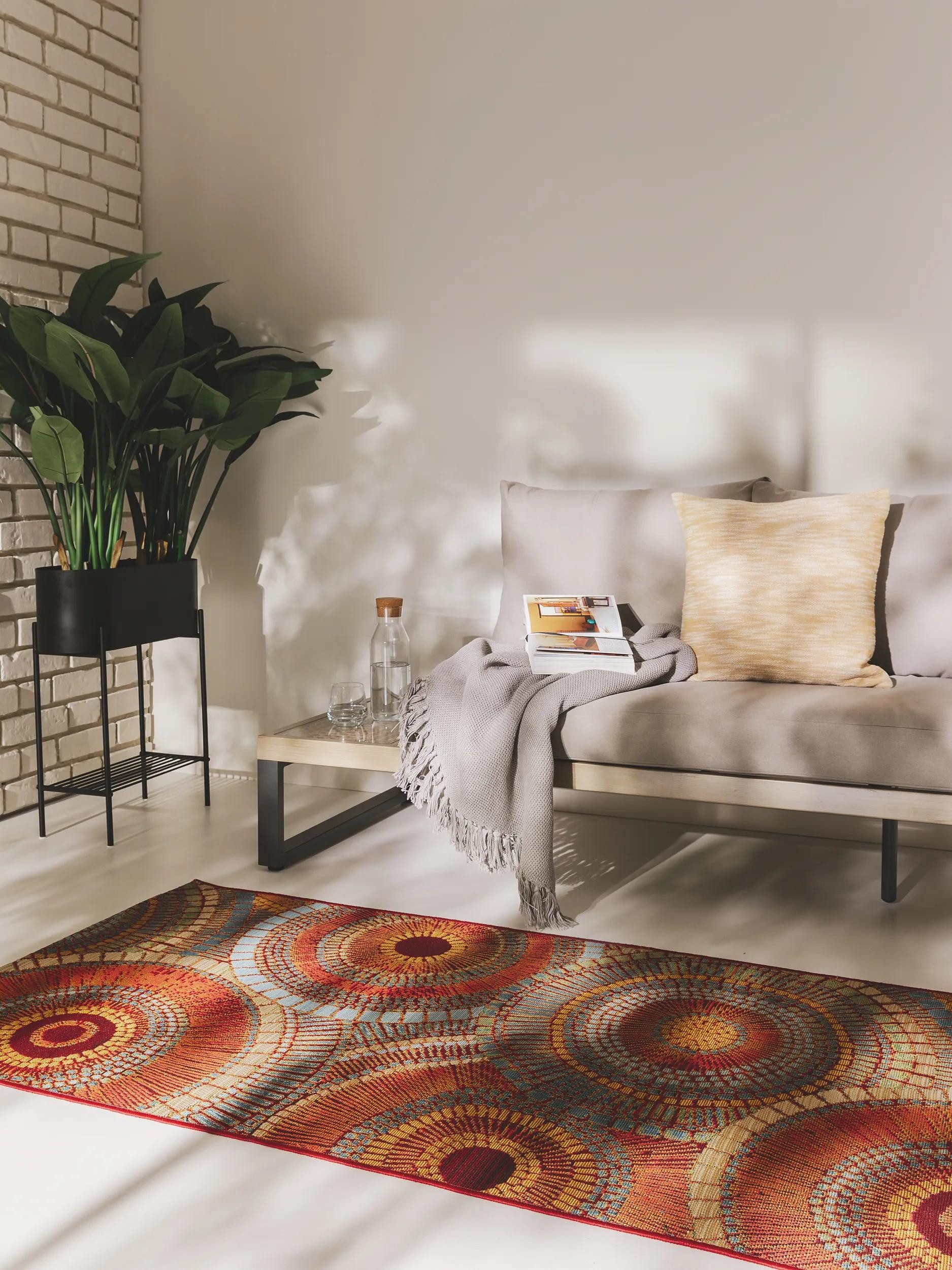 benuta Outdoorteppich Artis, rechteckig, Höhe: 5 mm, Kunstfaser, Berber, Ethno-Style, Wohnzimmer